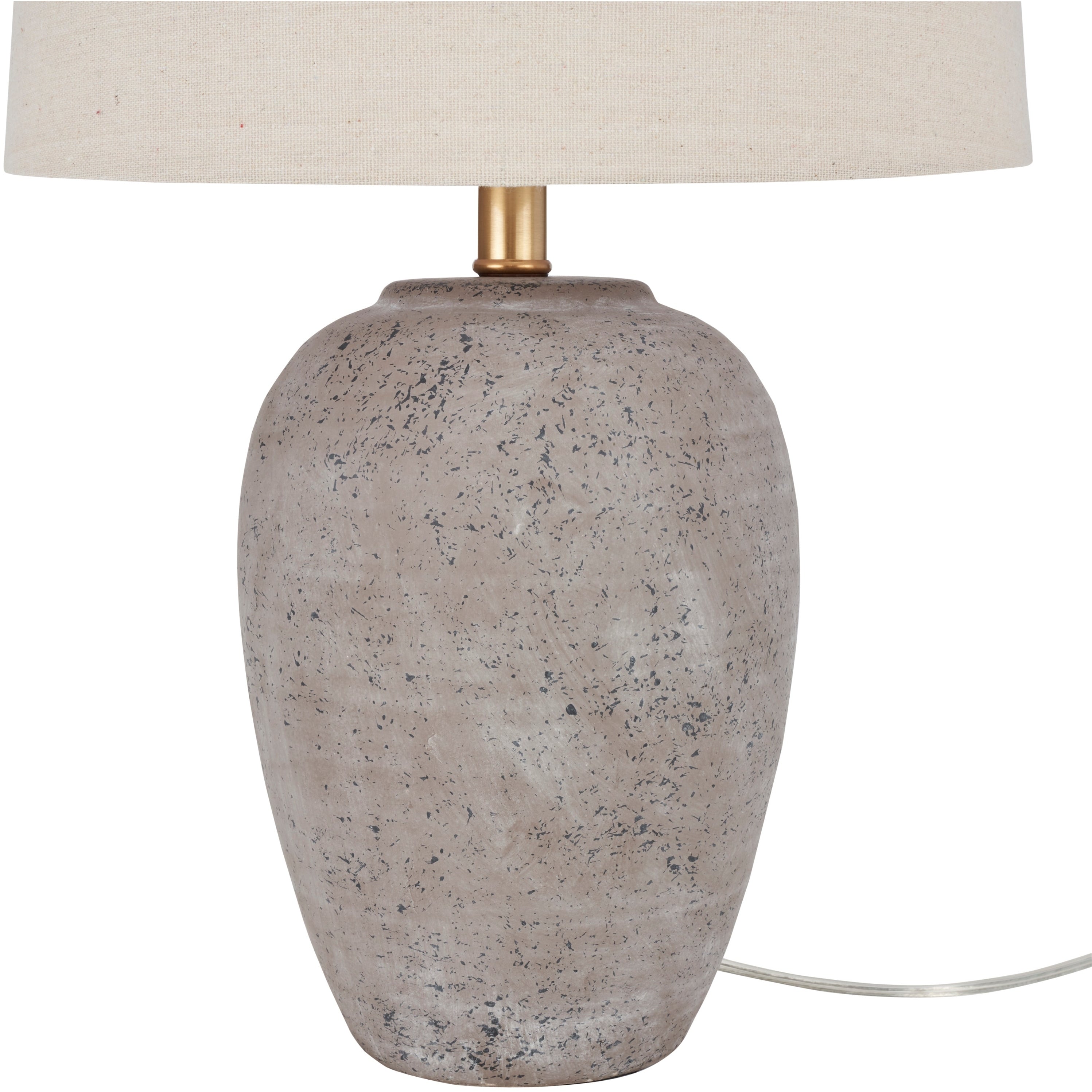 Nourison 23 Unglazed Ceramic Jar Table Lamp