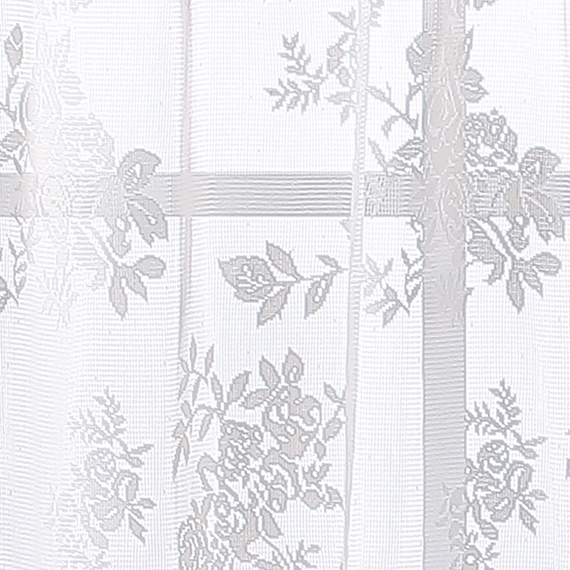 Curtainworks Sibella Lace Kitchen Curtain Valance and Tier Pair Curtain Collection