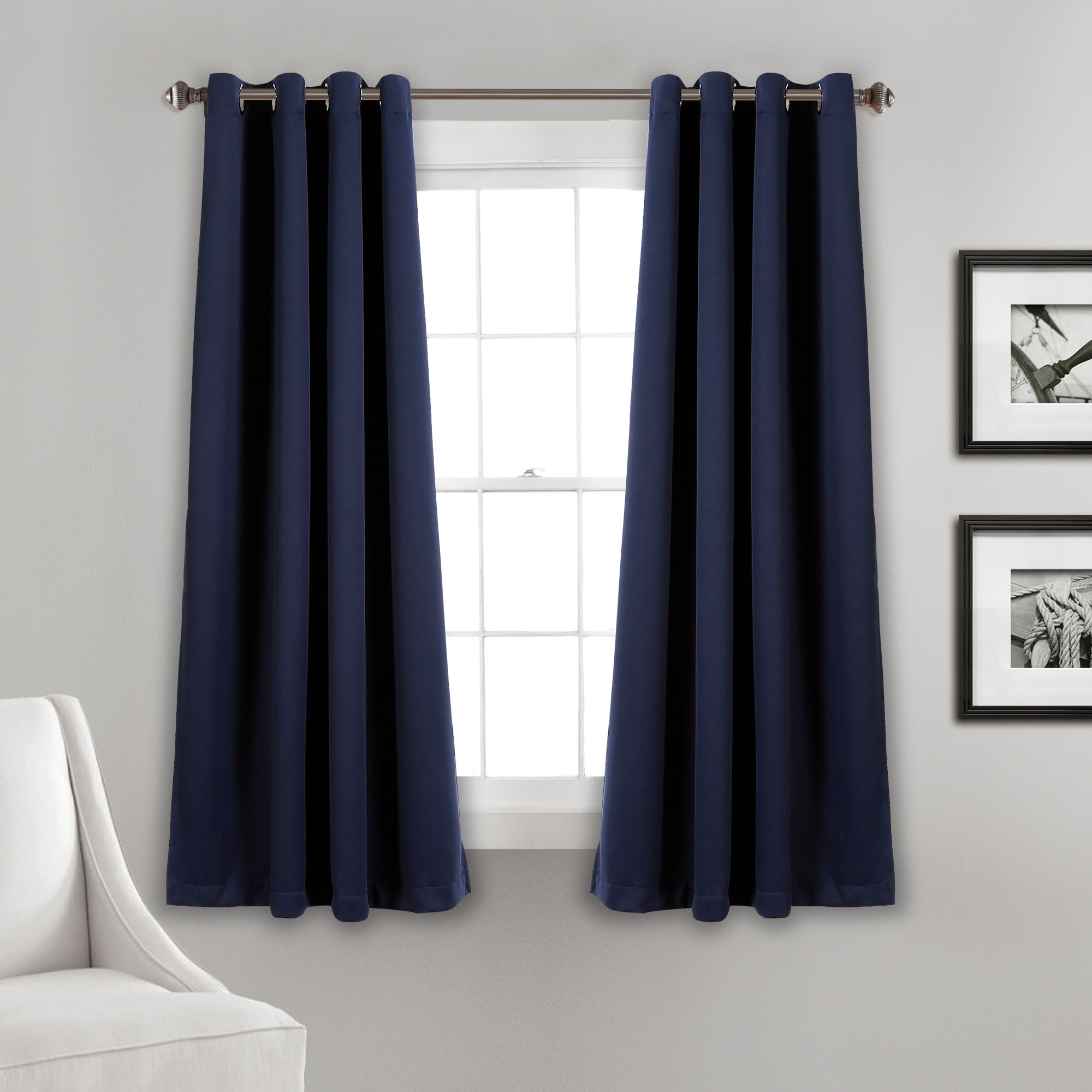 Lush Decor Insulated Grommet Blackout Curtain Panel Pair