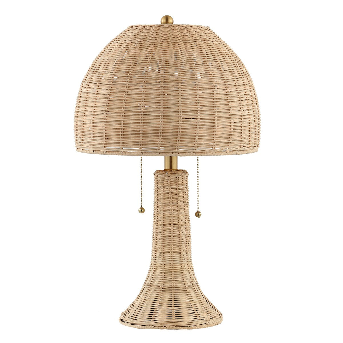 Margie 22 Bohemian Rustic Iron LED Table Lamp, Natural/Brass Gold by JONATHAN Y