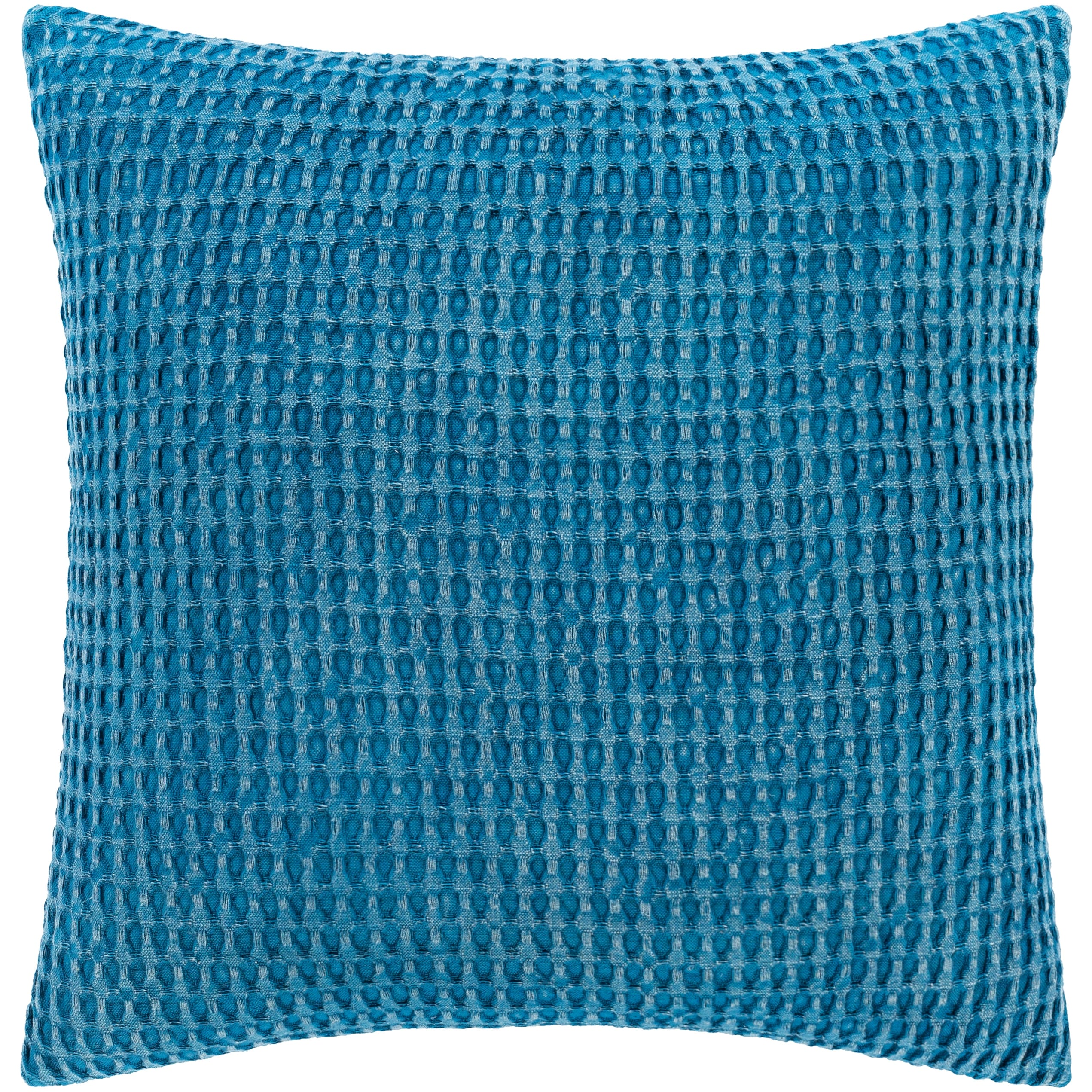 Livabliss Whitley Faded Waffle Weave Cotton Throw Pillow