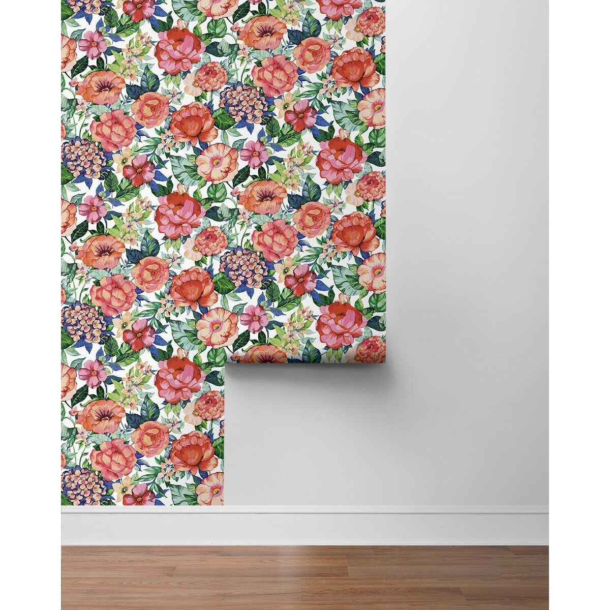 Nextwall Watercolor Floral Garden Peel And Stick Wallpaper