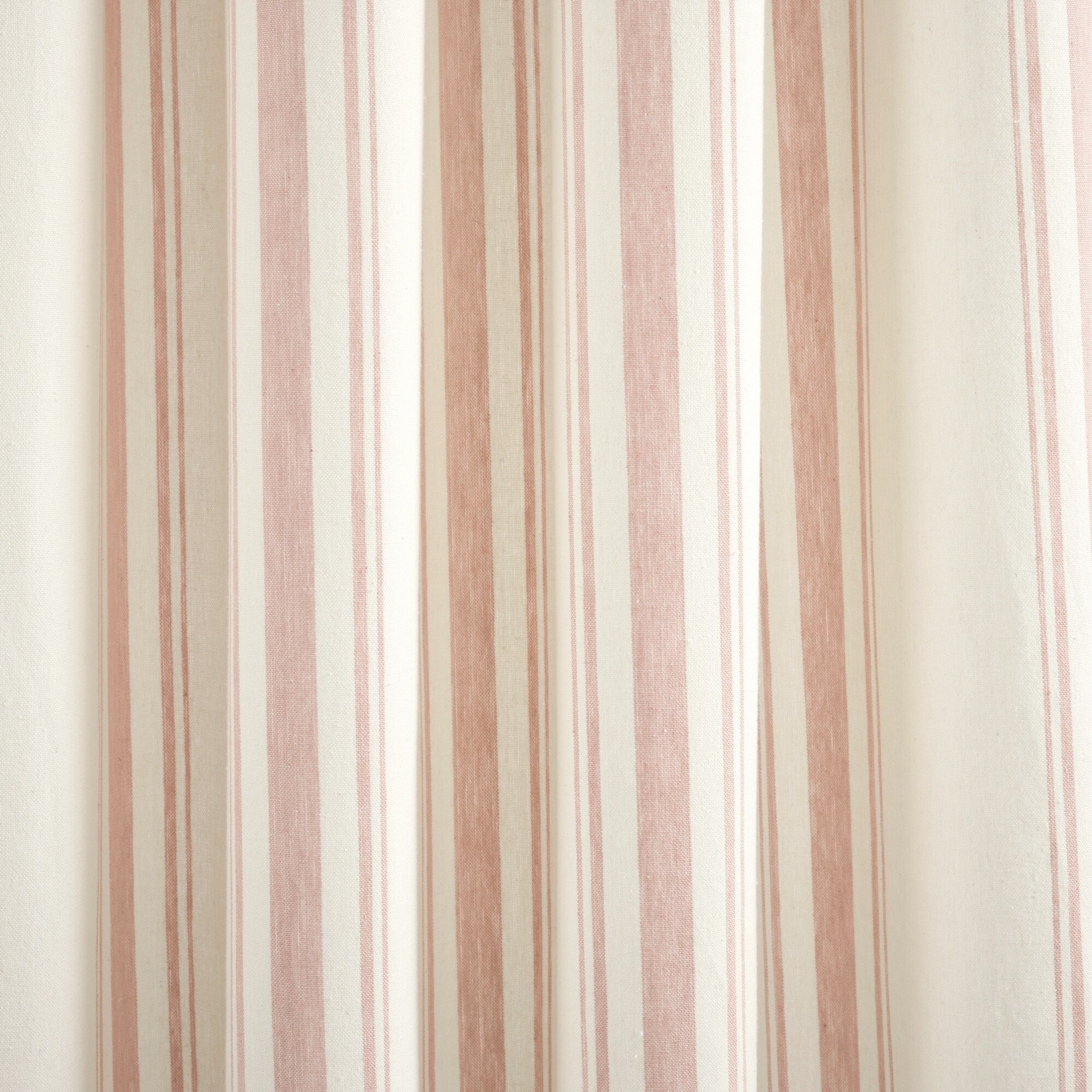 Lush Decor Farmhouse Stripe Yarn Dyed Cotton Window Curtain Panel Pair