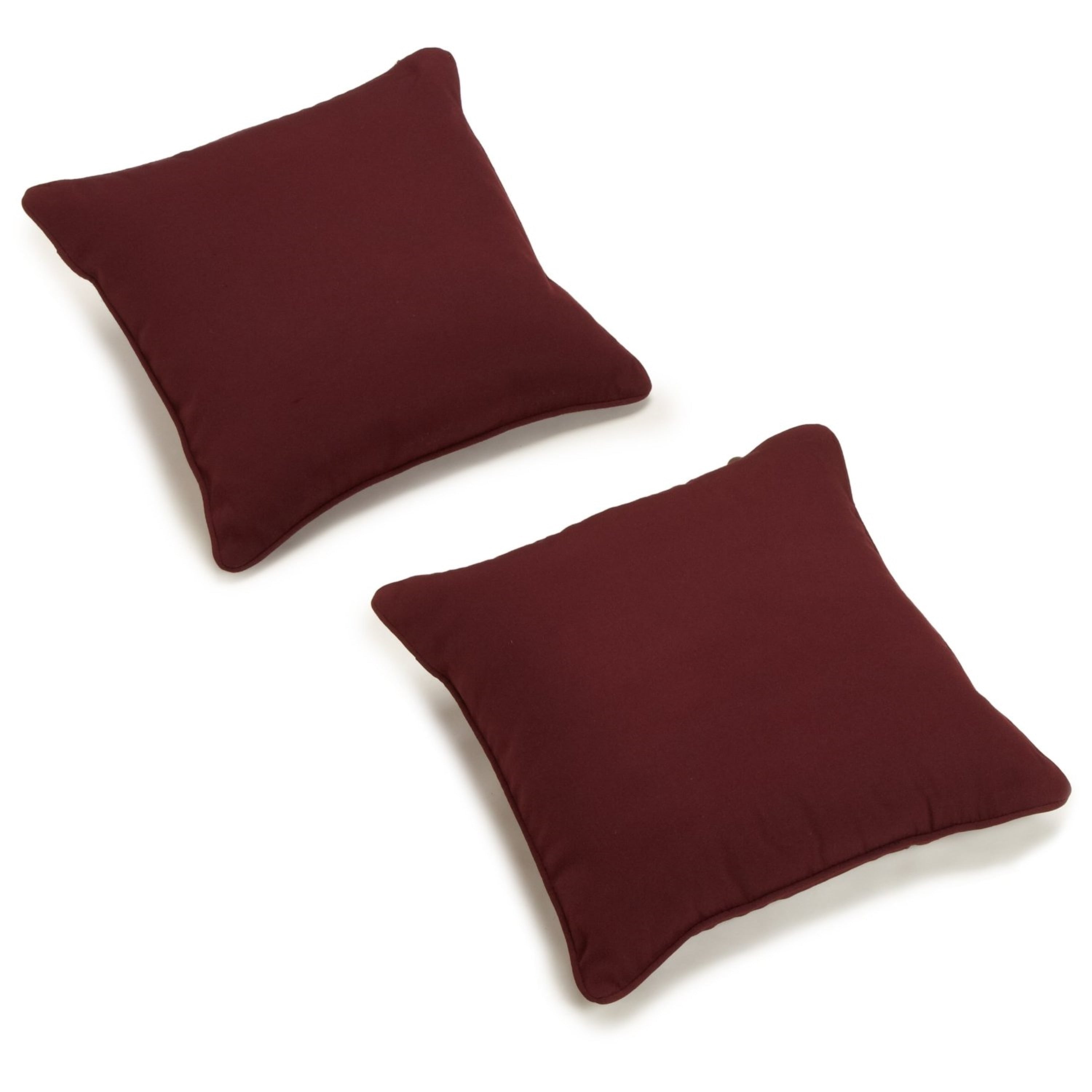 18-inch Twill Throw Pillows (Set of 2)