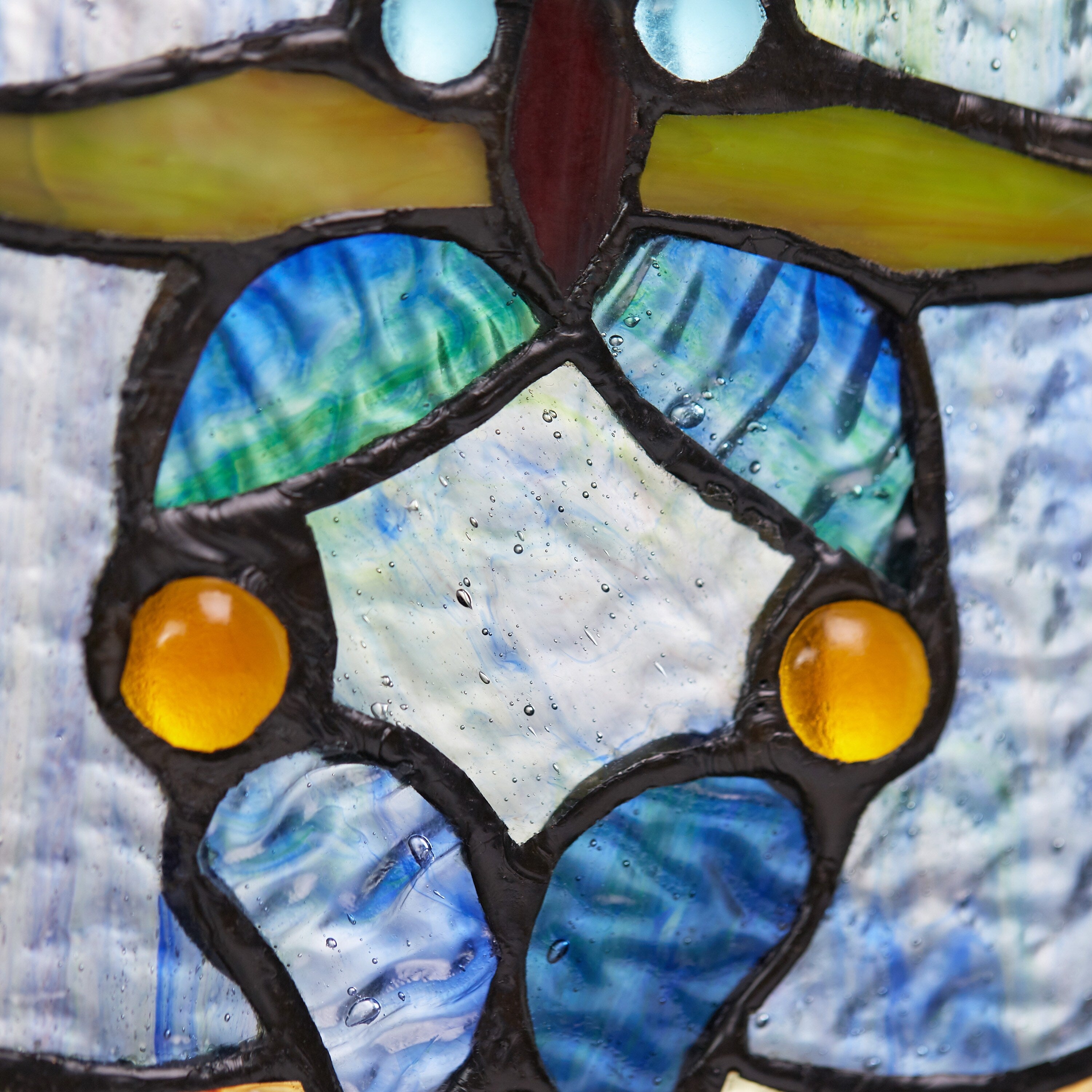 Stained Glass Webbed Heart 22 Window Panel