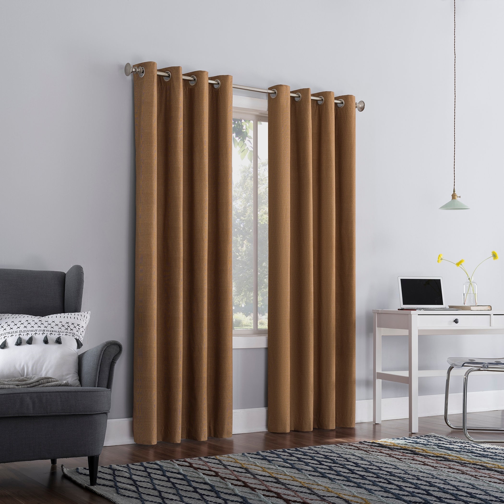 Sun Zero Duran Thermal Insulated Total Blackout Grommet 1-Piece Curtain Panel, Single Panel