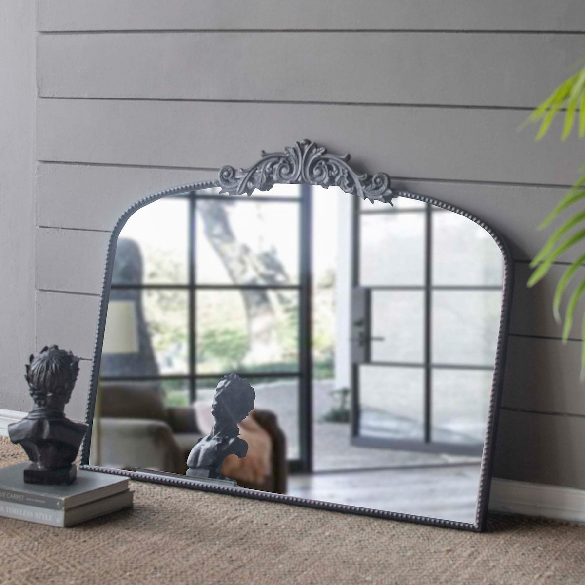 40x31 Large Arch Mirror and Baroque Inspired Frame