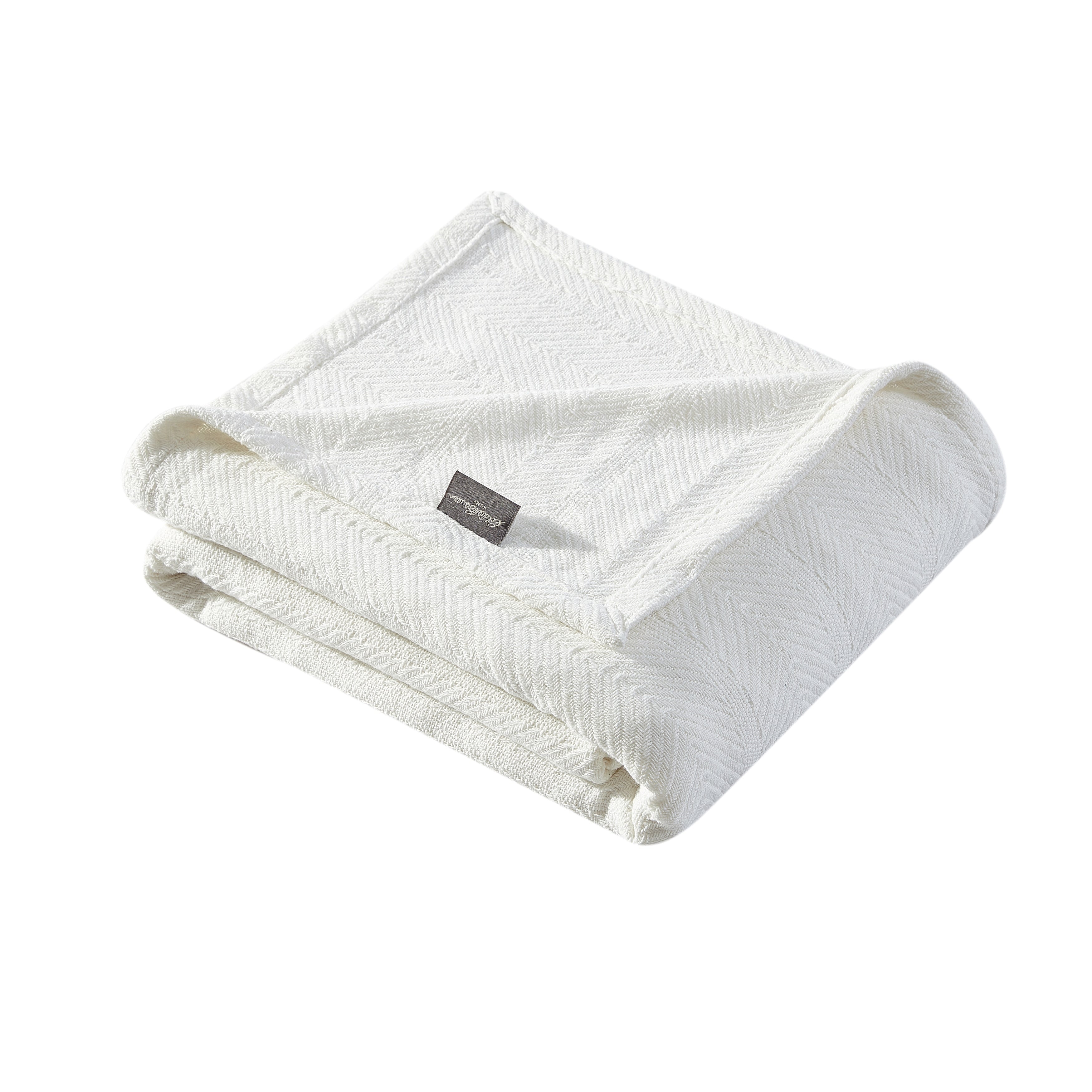 Eddie Bauer Herringbone Cotton Reversible Blanket