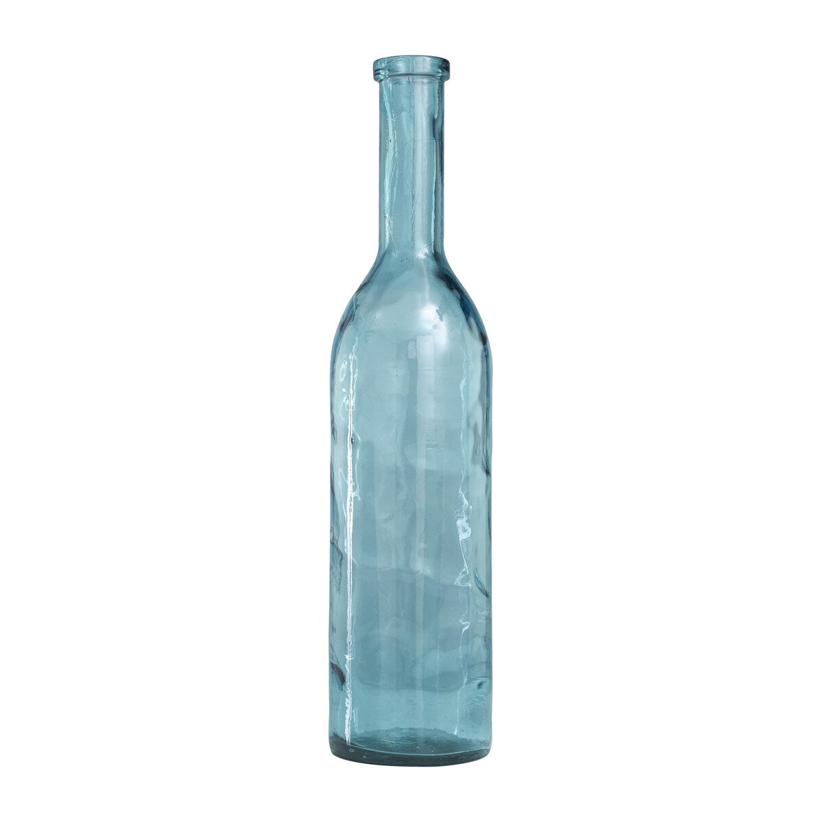 Recycled Glass Handmade Spanish Decorative Vase - Clear, Blue or Teal - Roche River Decor