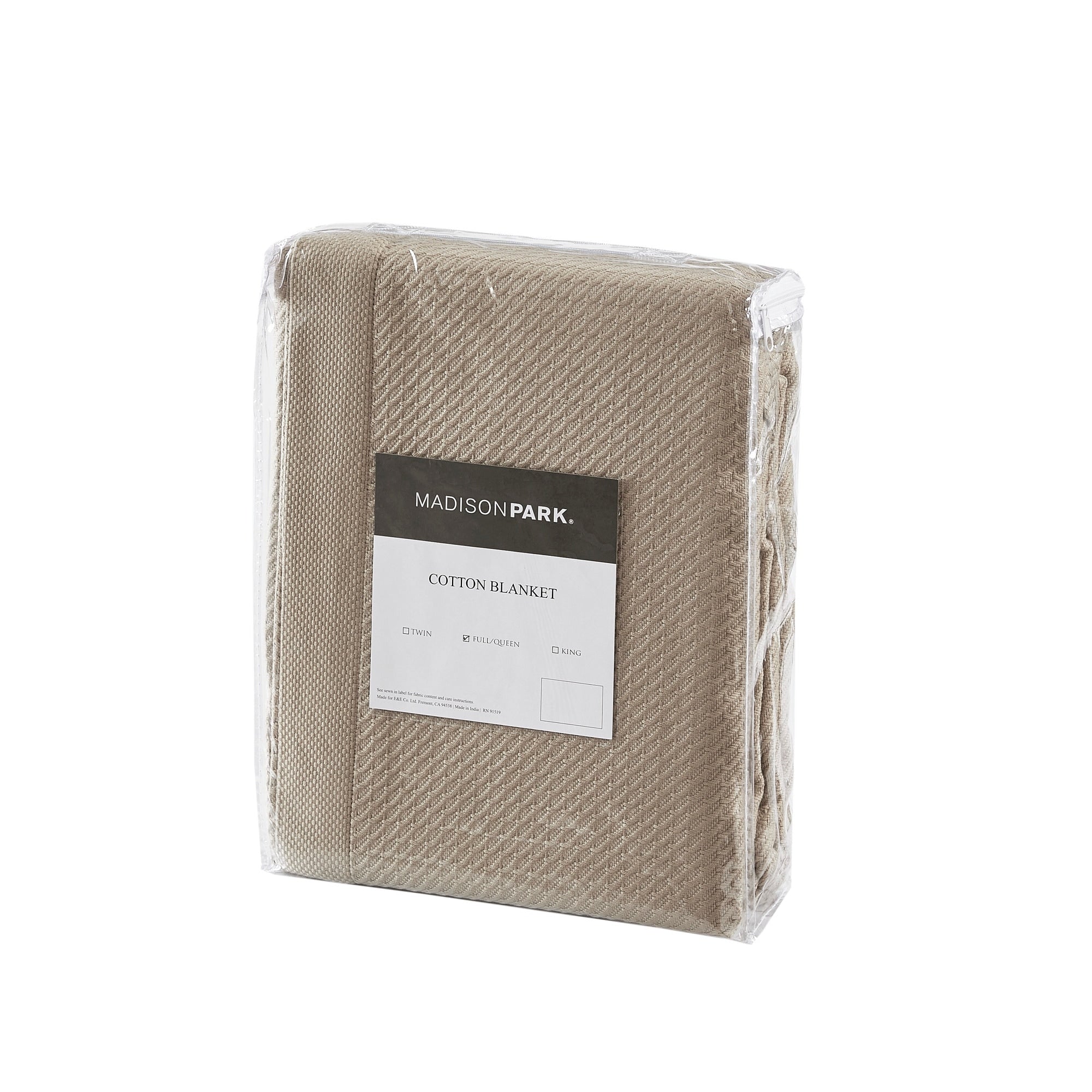 Madison Park Egyptian Cotton Solid Blanket