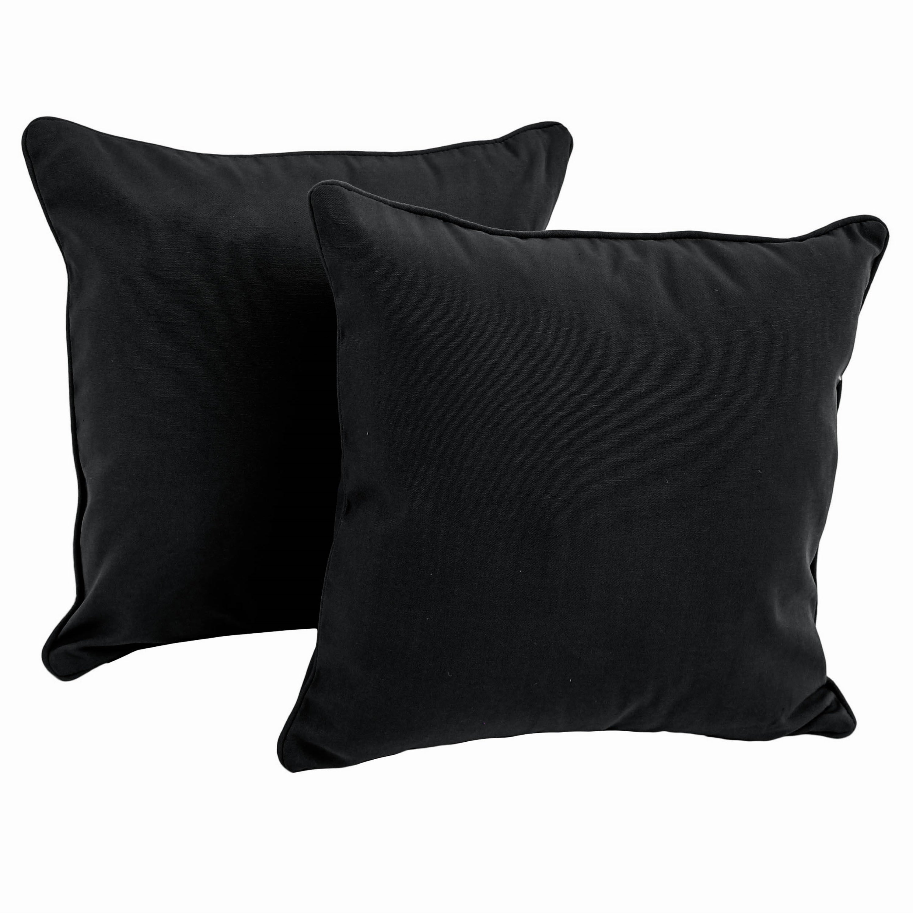 18-inch Twill Throw Pillows (Set of 2)