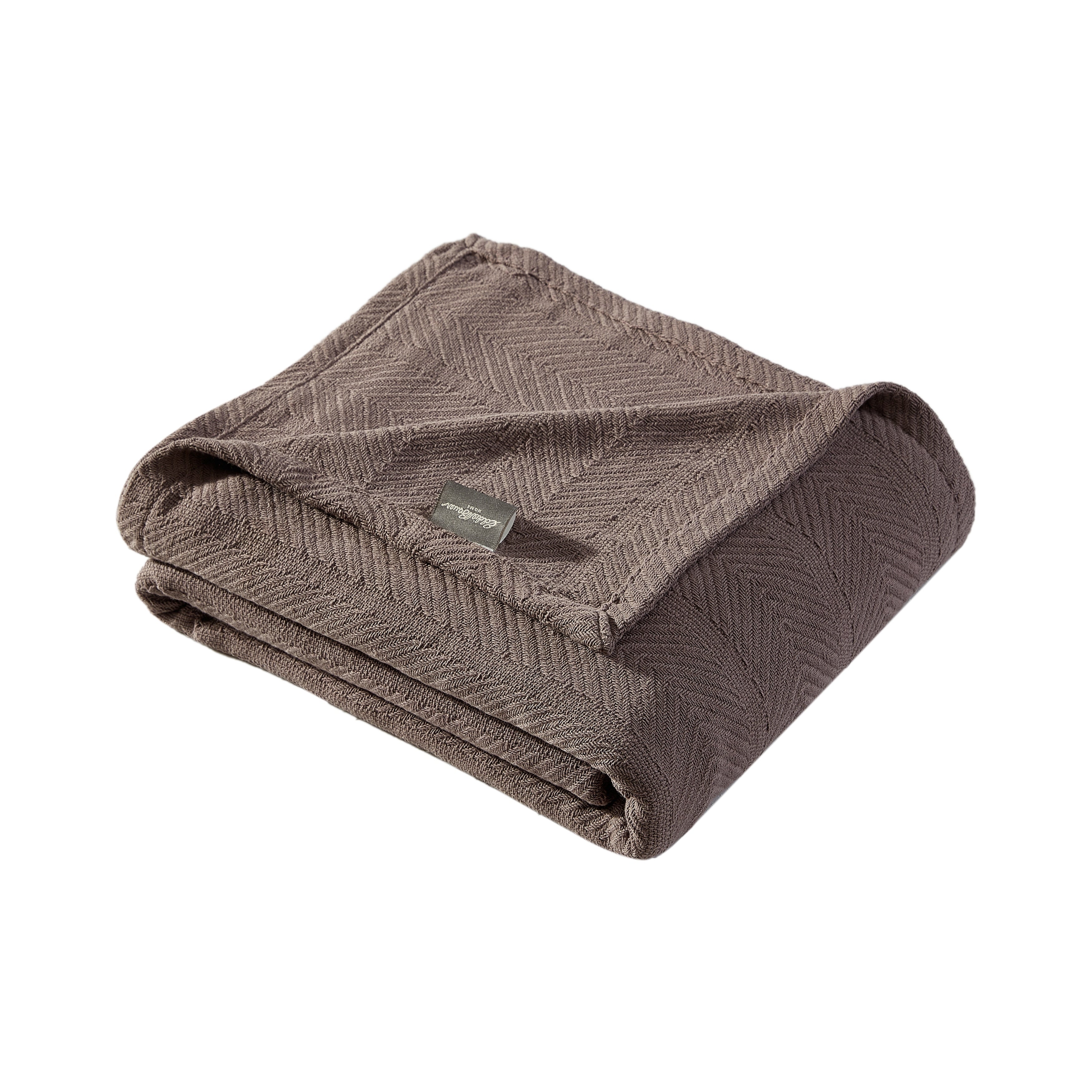 Eddie Bauer Herringbone Cotton Reversible Blanket