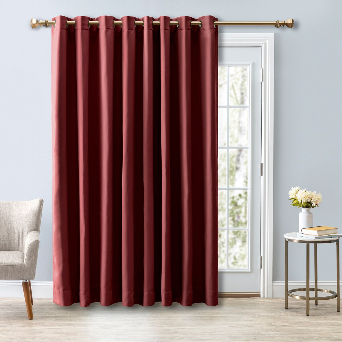 Ultimate Blackout Grommet Top Patio Curtain Panel - 112 Wide