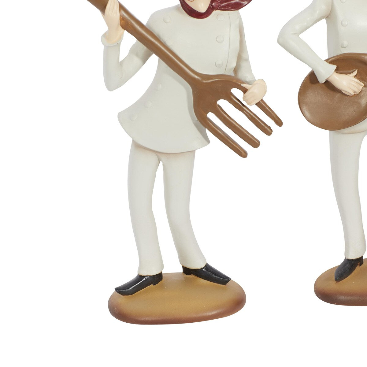 Polystone Chef Decorative Sculpture with Musical Instruments - Set of 3 White - Roche River Decor