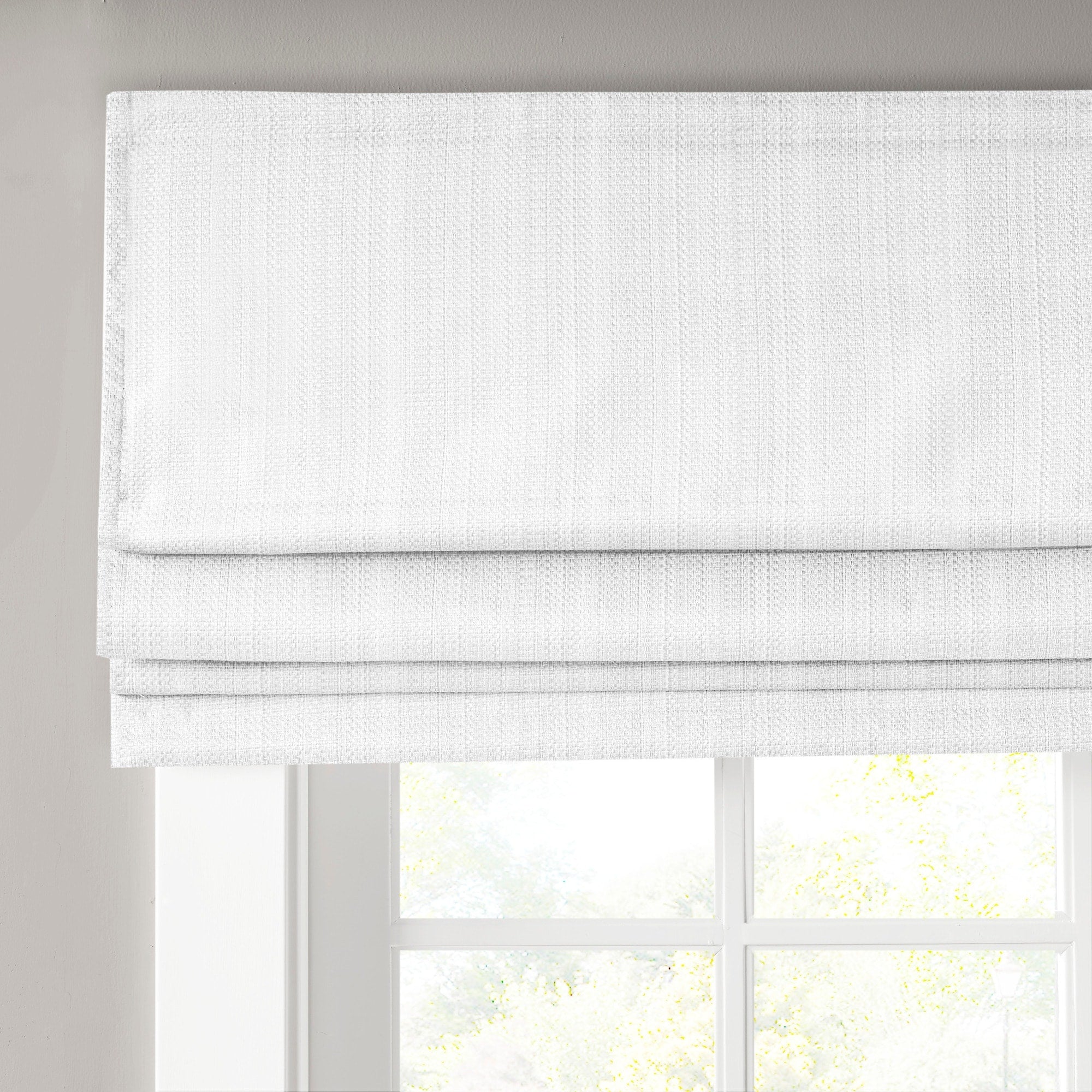 Madison Park Colm Basketweave Cordless Total Blackout Roman Shade