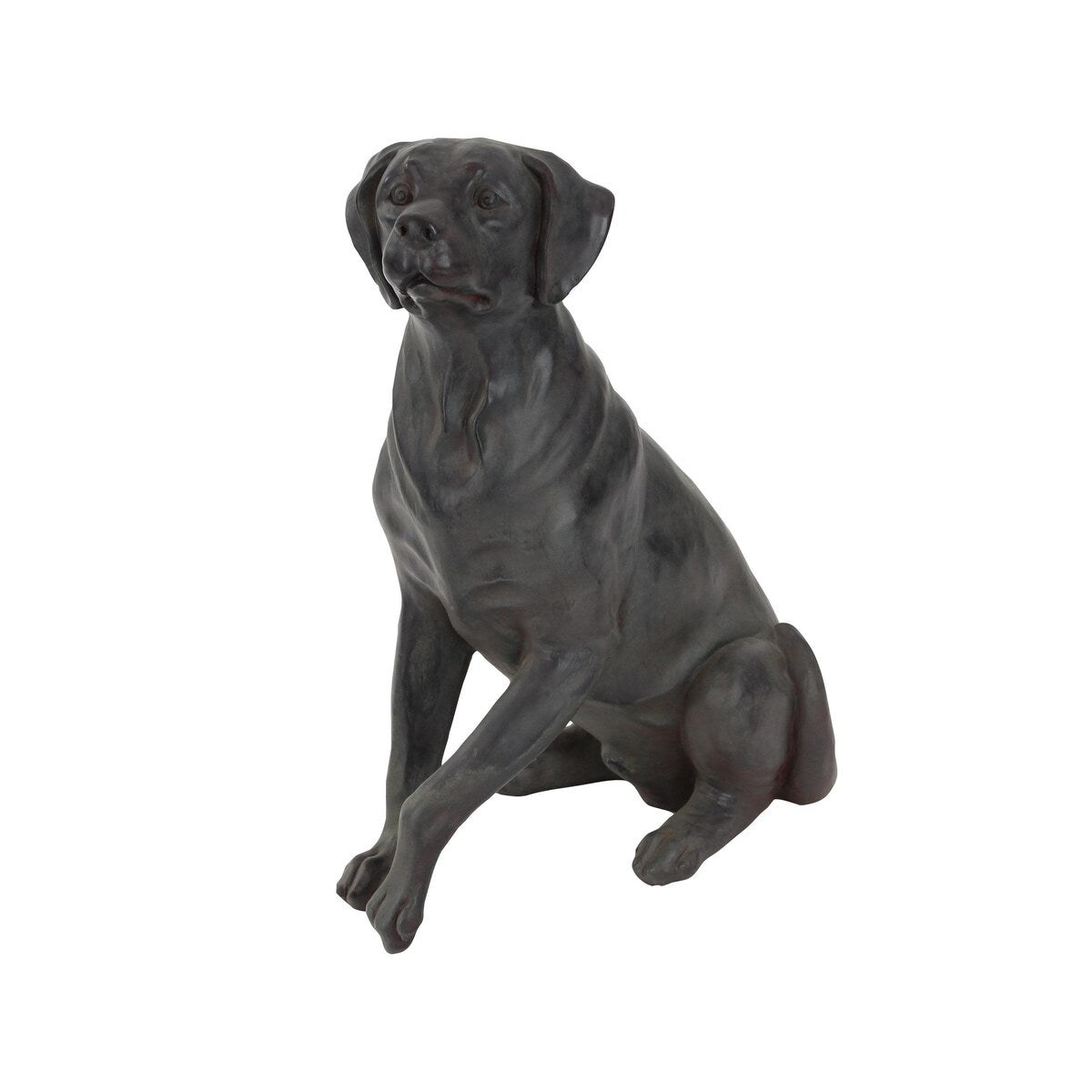 Polystone Dog Decorative Sculpture - Brown - Roche River Decor