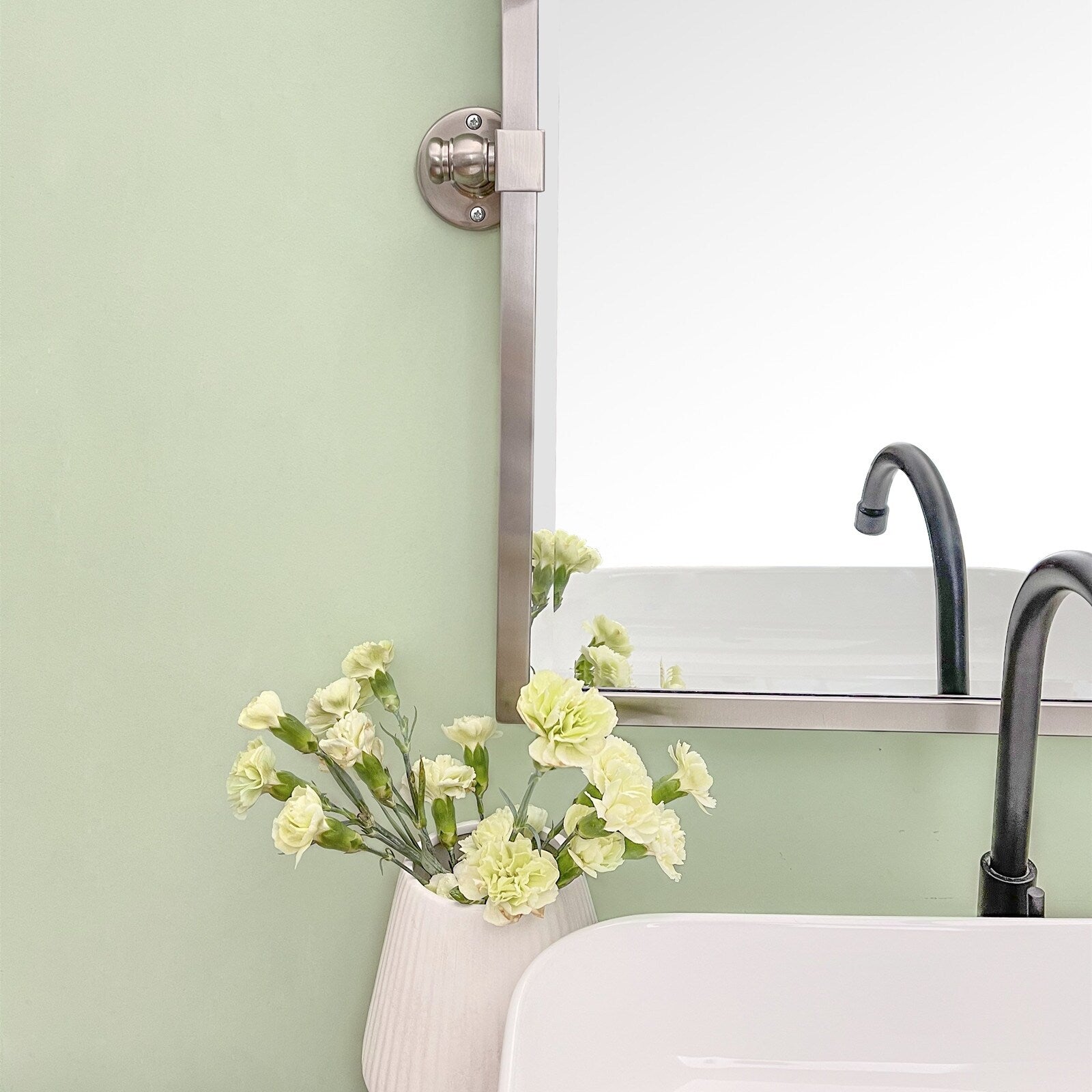 TEHOME Blakley Rectangle Metal Wall Mirror