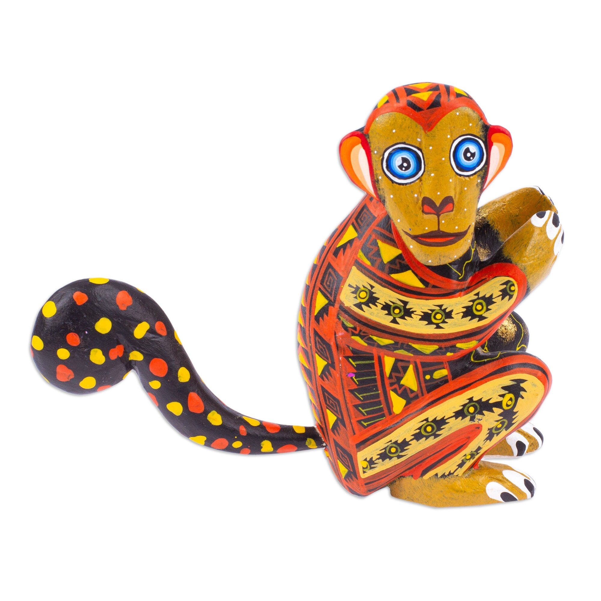 Novica Handmade Playful Soul Wood Alebrije Figurine