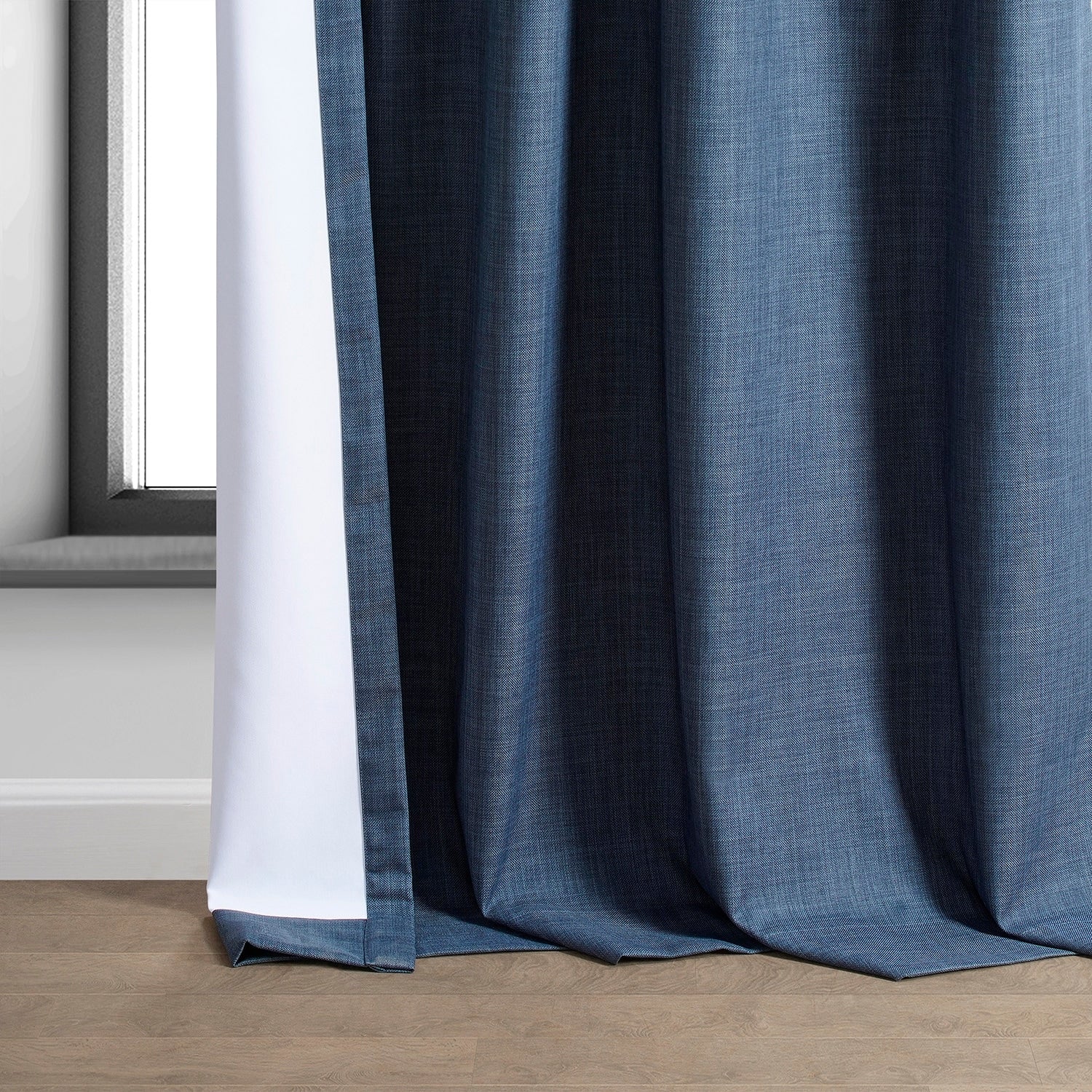 Exclusive Fabrics Performance Linen Luxury Blackout Curtains (1 Panel) - Thermal Insulation, Elegant Blackout Drapery