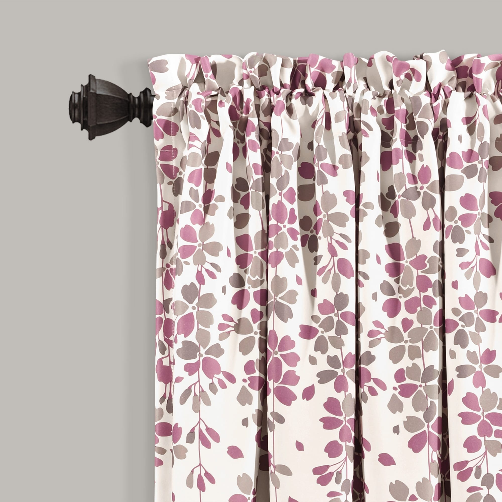 Lush Decor Weeping Flowers Room Darkening Curtain Panel Pair