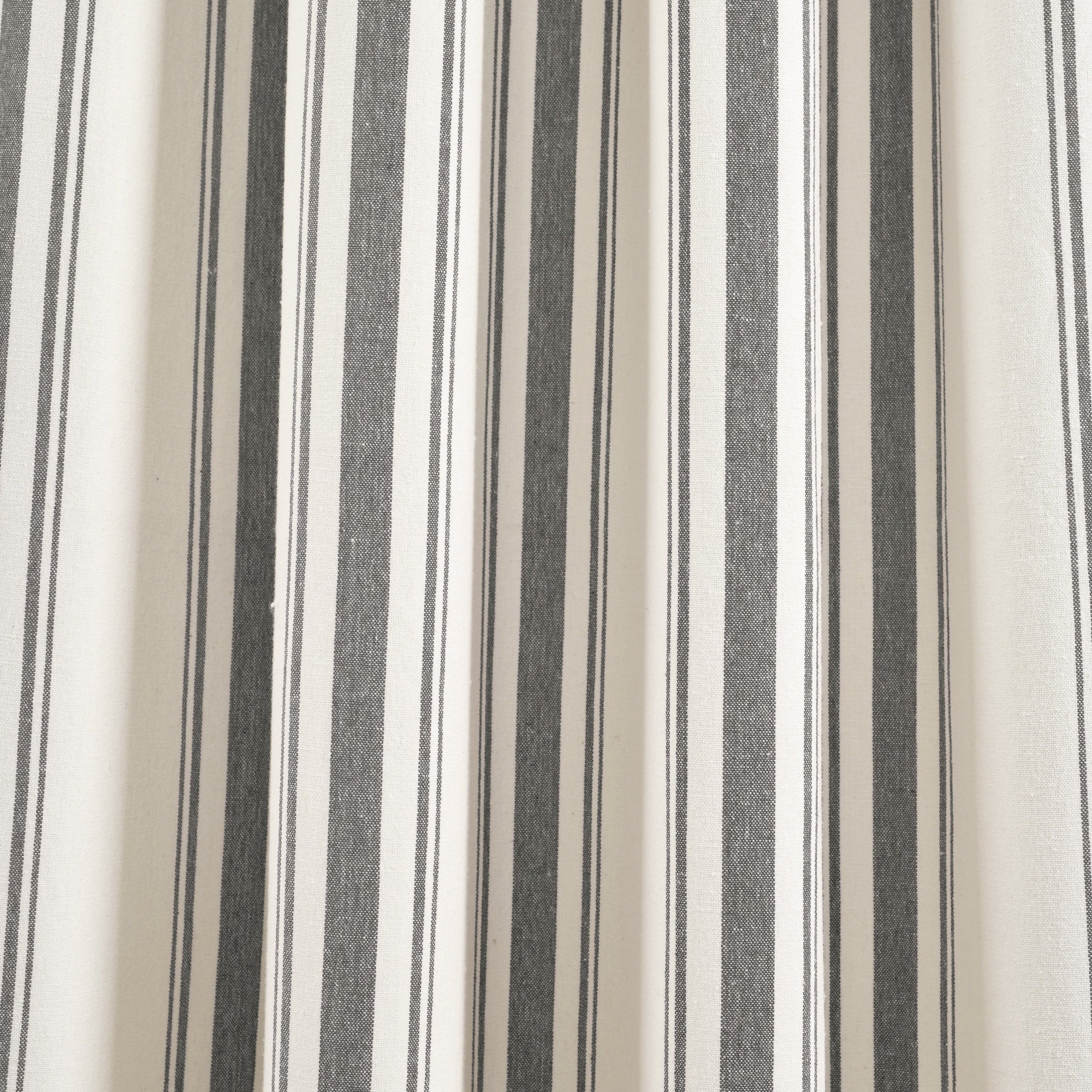 Lush Decor Farmhouse Stripe Yarn Dyed Cotton Window Curtain Panel Pair