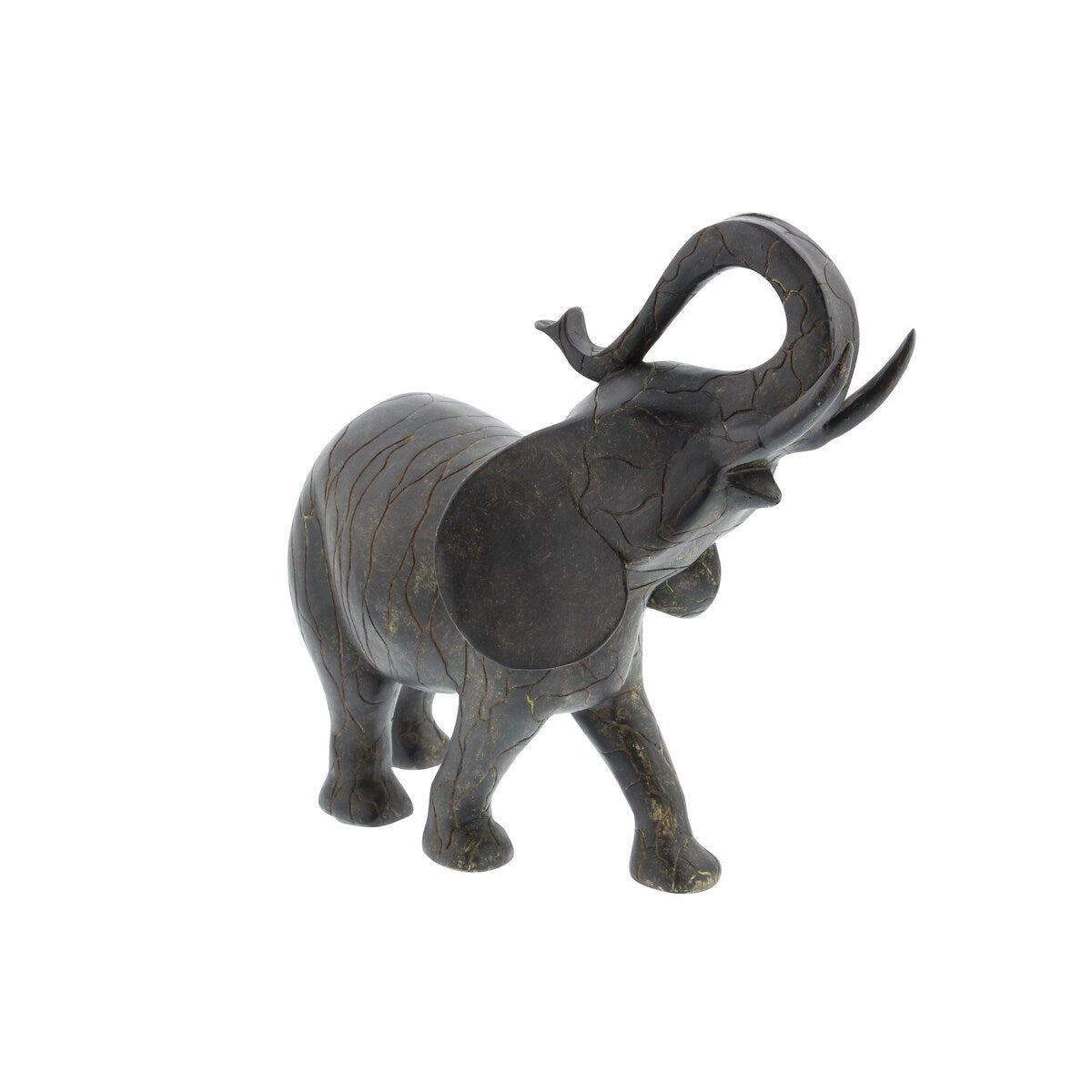 Polystone Elephant Decorative Sculpture - Gray - Roche River Decor