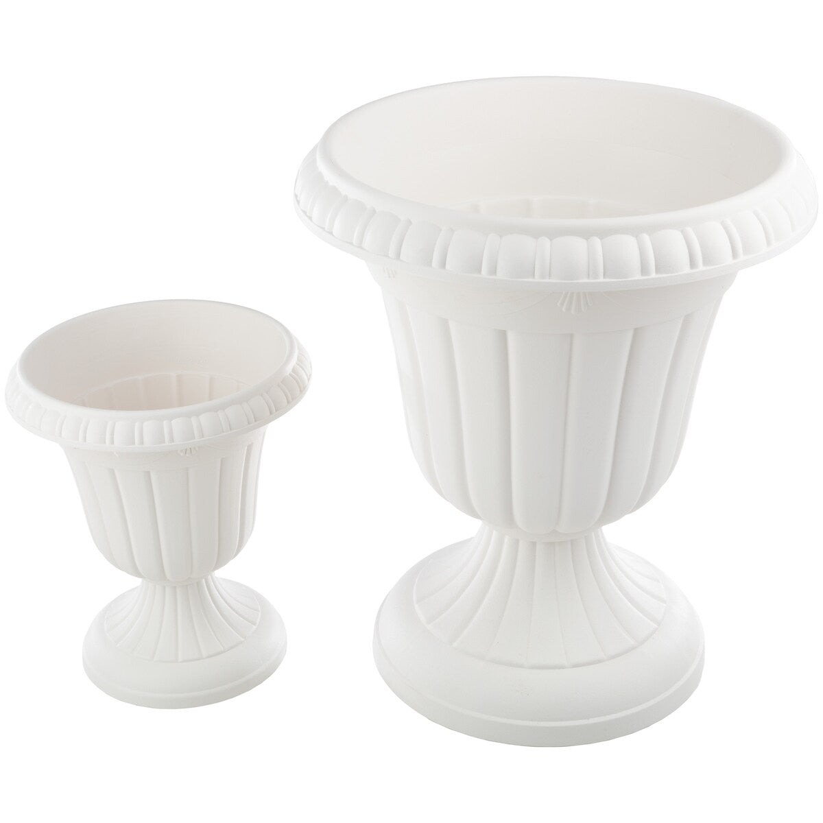 Pure Garden Large and Small Outdoor Urn Planter 2-Pack - Pack of 2