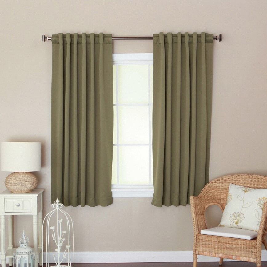 Aurora Home Insulated Thermal 63-inch Blackout Curtain Panel Pair