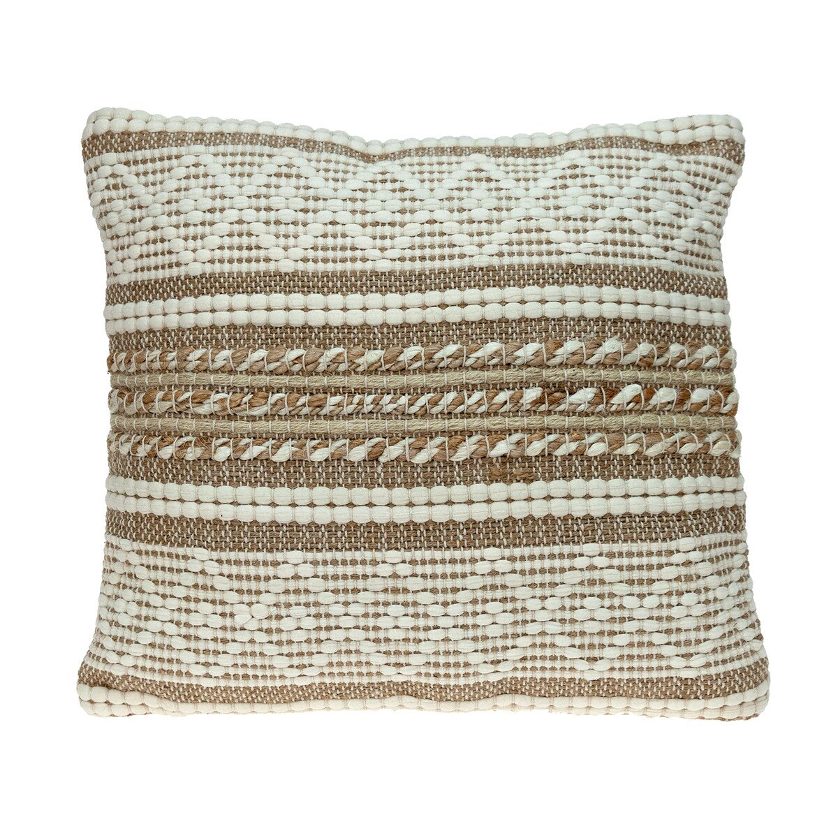 Parkland Collection Lennon Transitional Ivory Throw Pillow