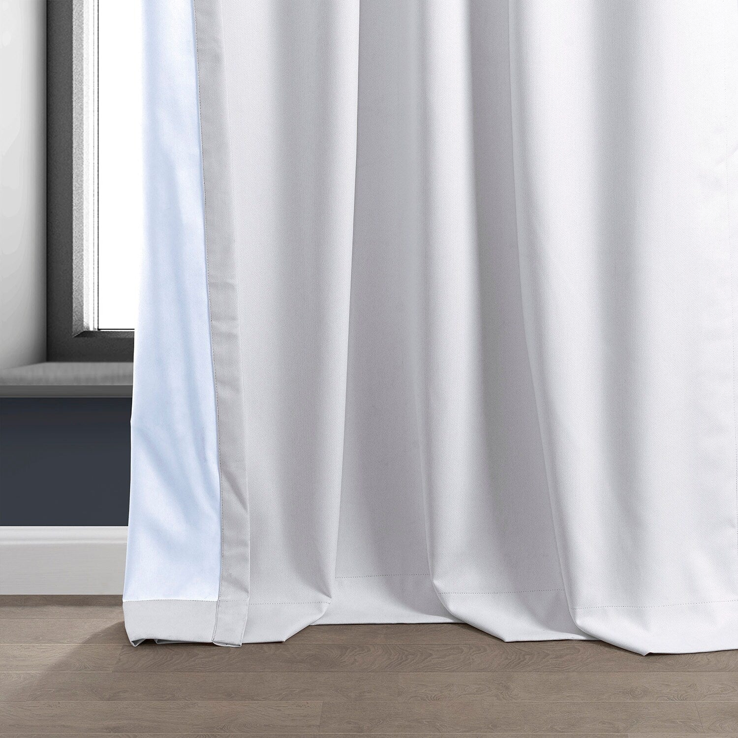 Exclusive Fabrics Performance Linen Luxury Blackout Curtains (1 Panel) - Thermal Insulation, Elegant Blackout Drapery