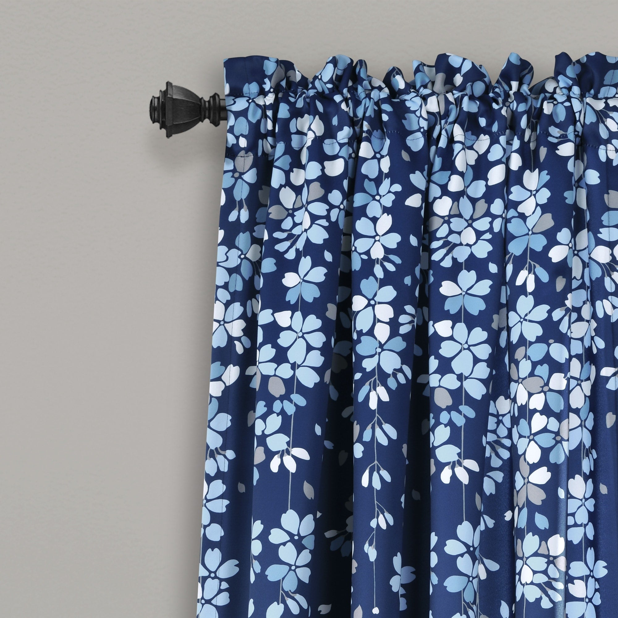 Lush Decor Weeping Flowers Room Darkening Curtain Panel Pair