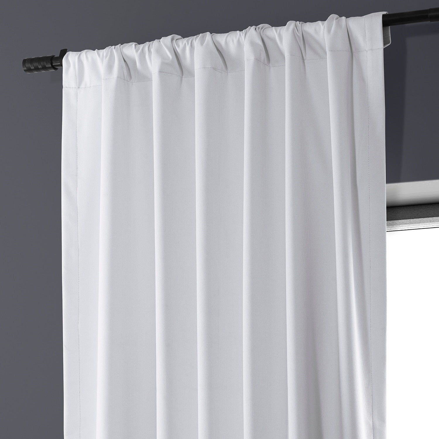 Exclusive Fabrics Performance Linen Luxury Blackout Curtains (1 Panel) - Thermal Insulation, Elegant Blackout Drapery