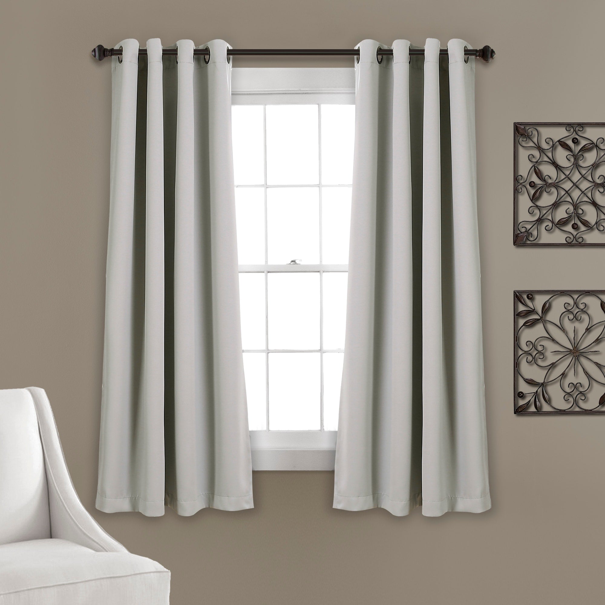 Lush Decor Insulated Grommet Blackout Curtain Panel Pair