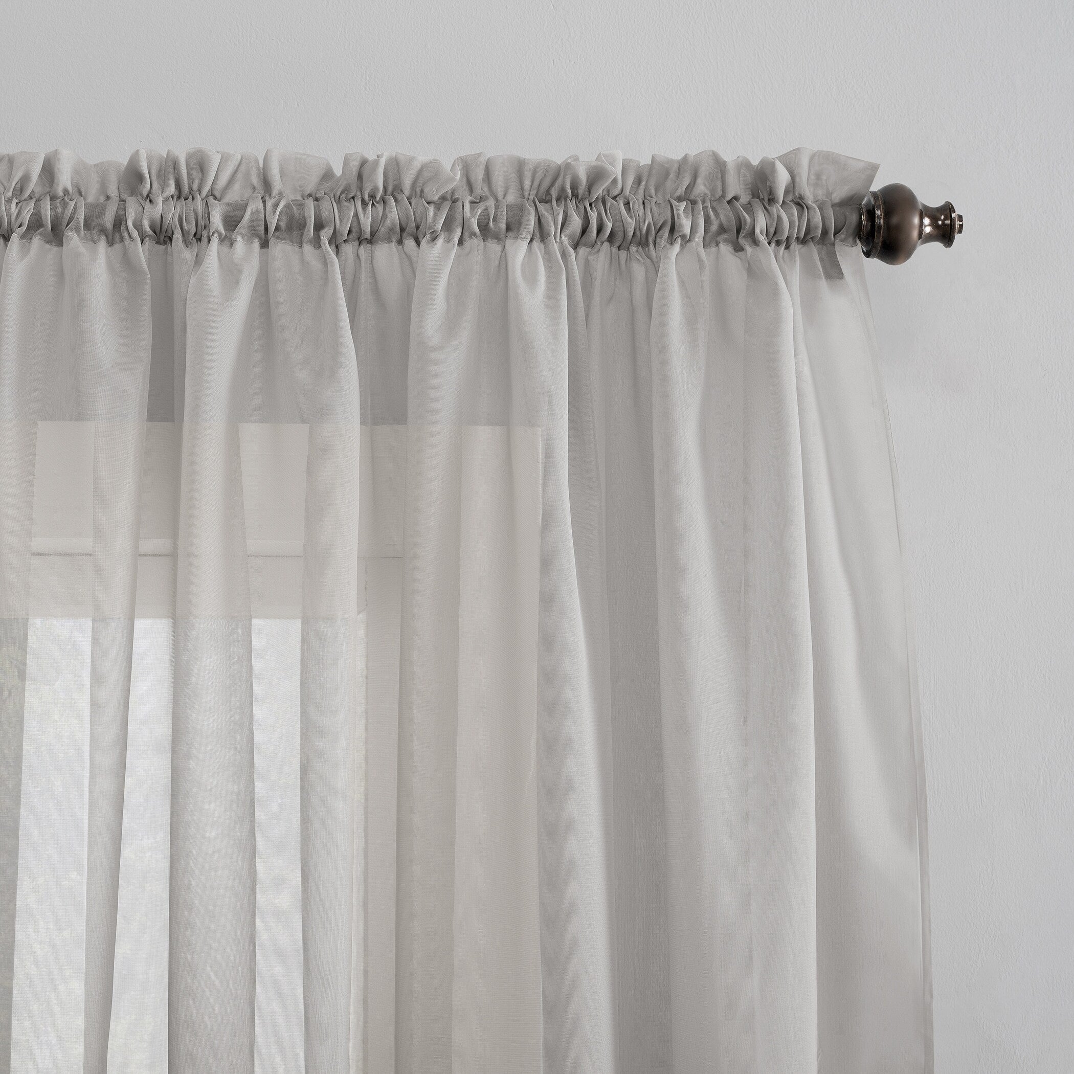 No. 918 Emily Voile Sheer Rod Pocket 1-Piece Curtain Panel, Single Panel