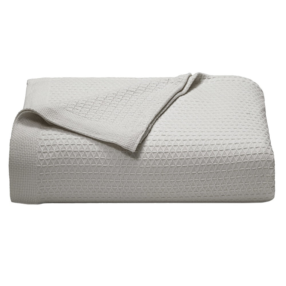 Nautica Baird Diamond Knit Solid Cotton Blanket