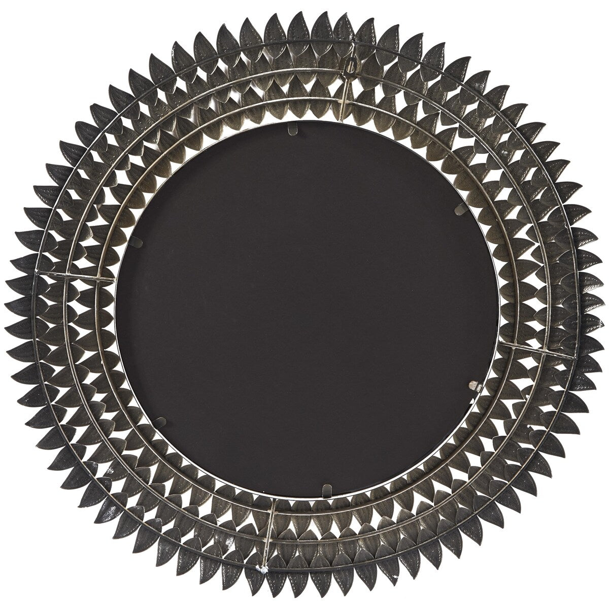 Metal Leaf Radial Room Wall Mirror - Gold - Roche River Decor