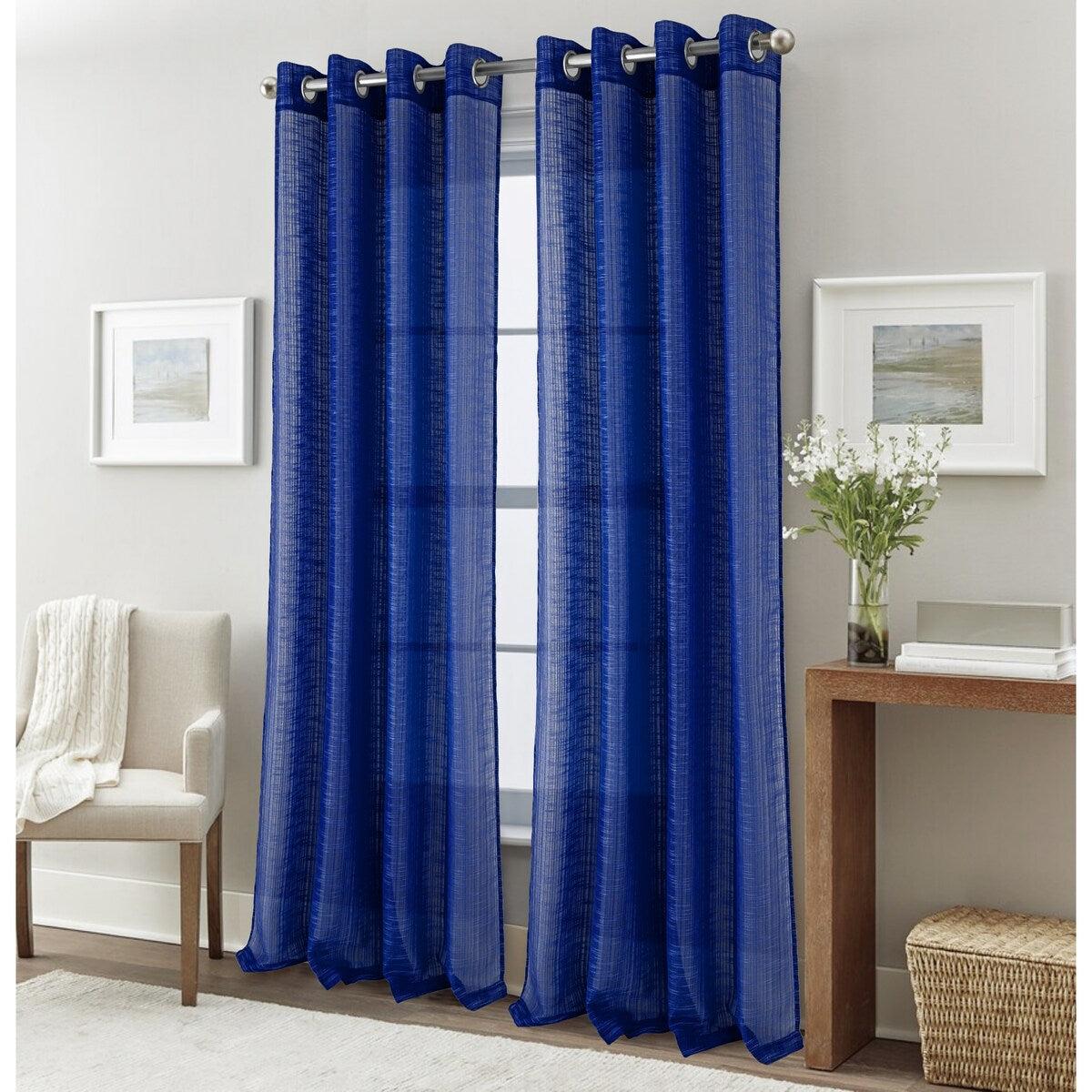 Dexter Linen Texture Window Curtain Panel