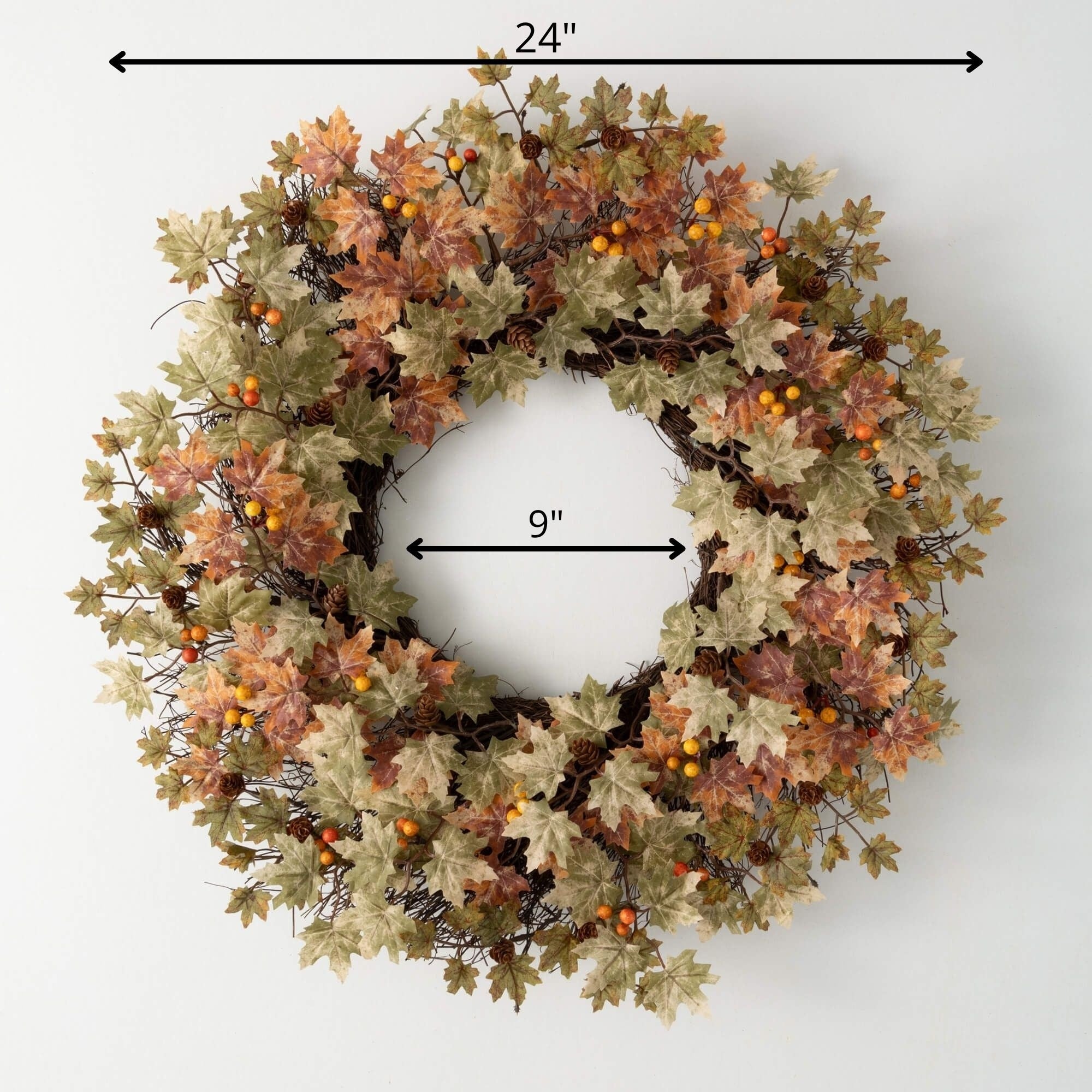 Sullivans Artificial Mini Maple Leaf Wreath