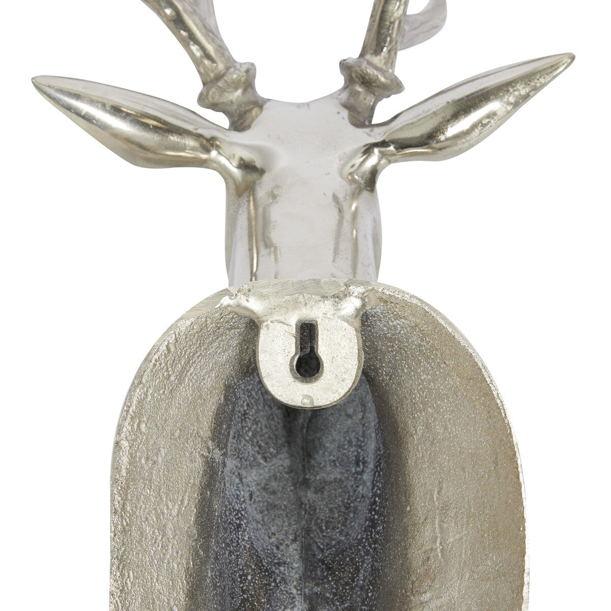 Aluminum Metal Deer Head Home Wall Decor - Silver - Roche River Decor