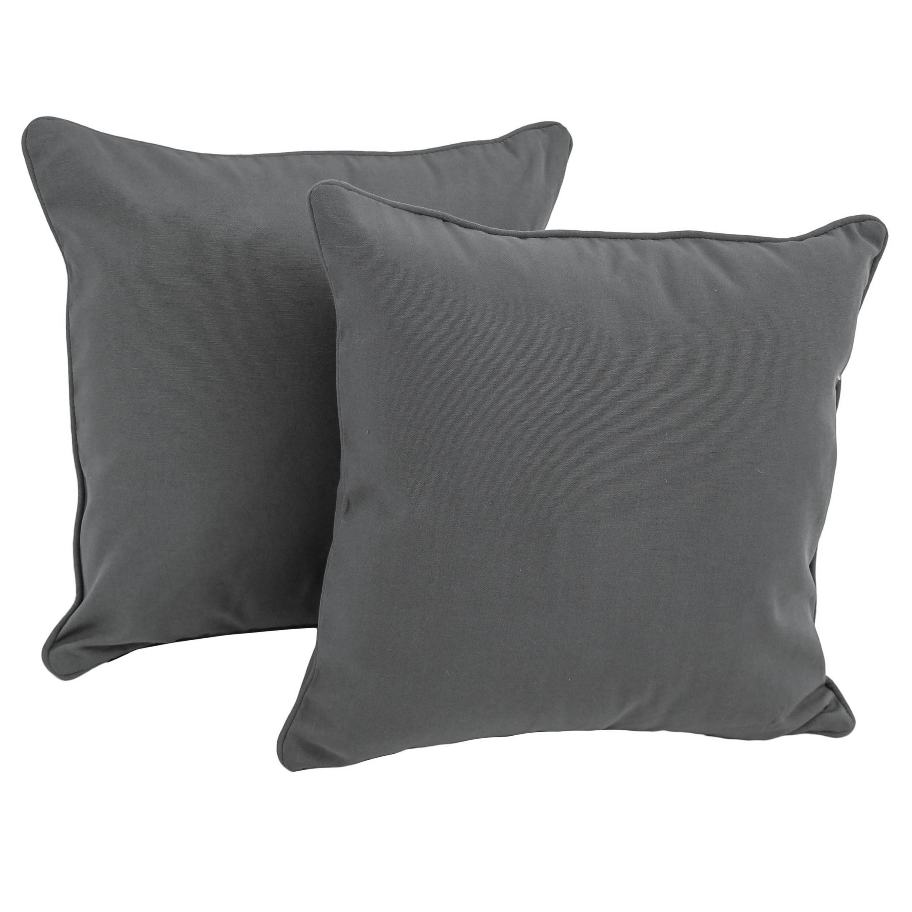 18-inch Twill Throw Pillows (Set of 2)