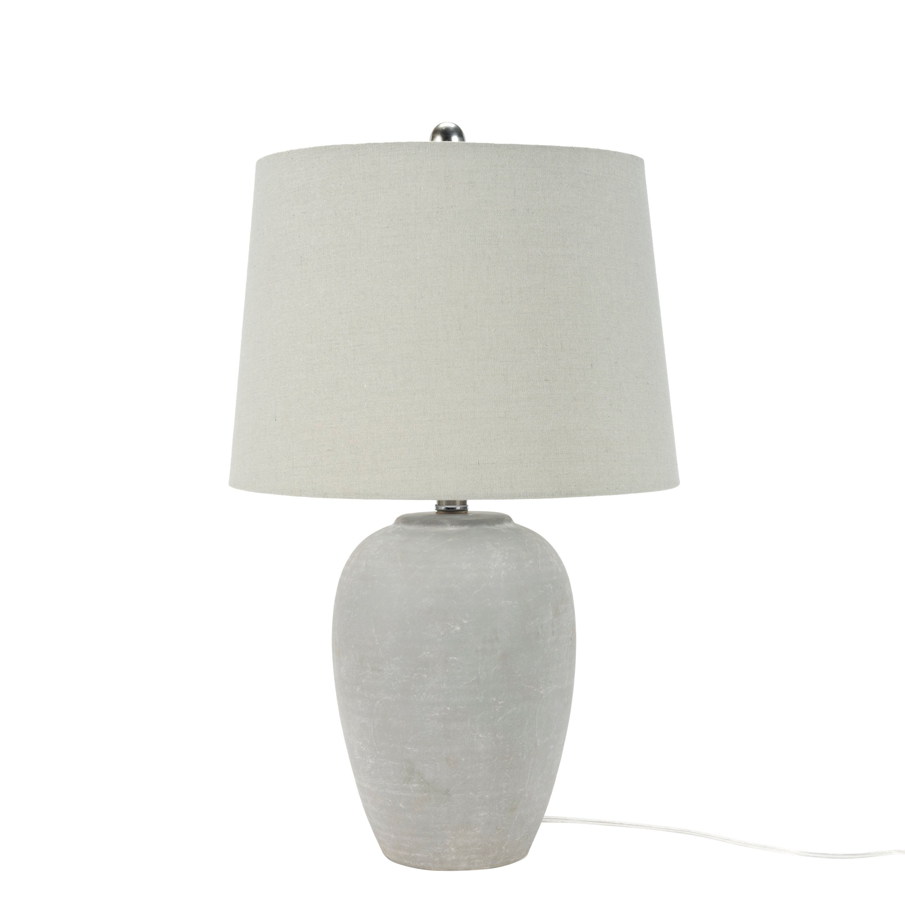 Nourison 23 Unglazed Ceramic Jar Table Lamp