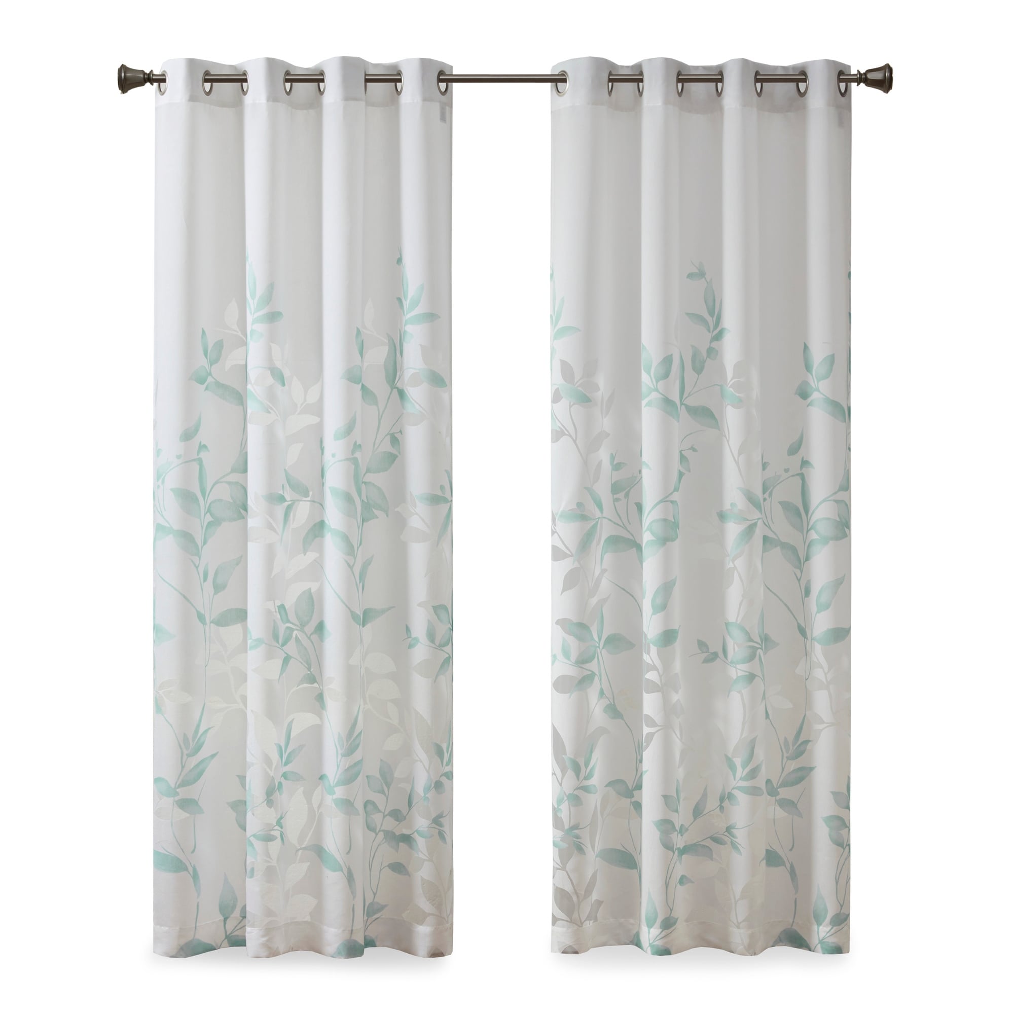 Madison Park Vera Burnout Printed Curtain Panel