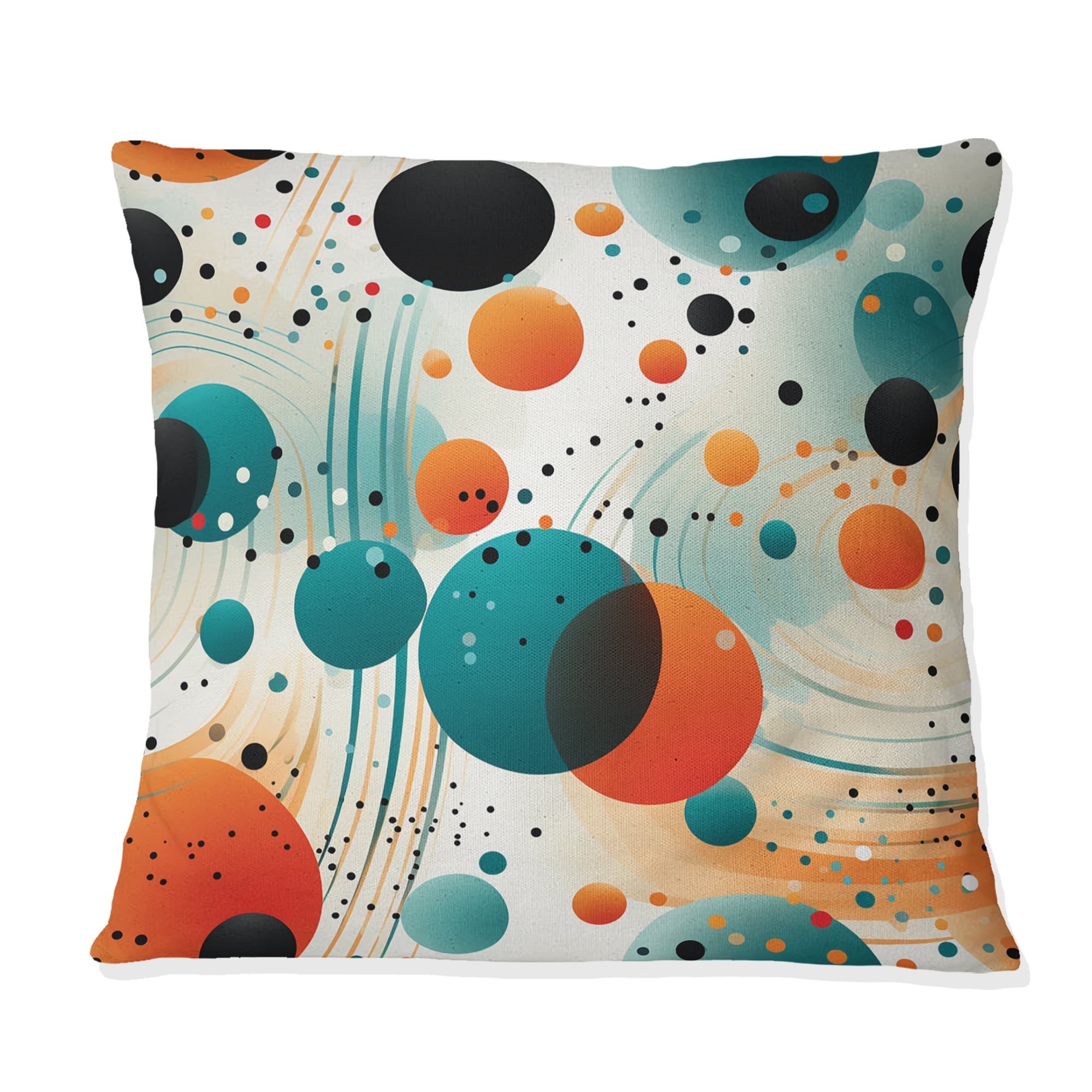 Designart Futurist Polka Nexus IV Polka Dots Printed Throw Pillow