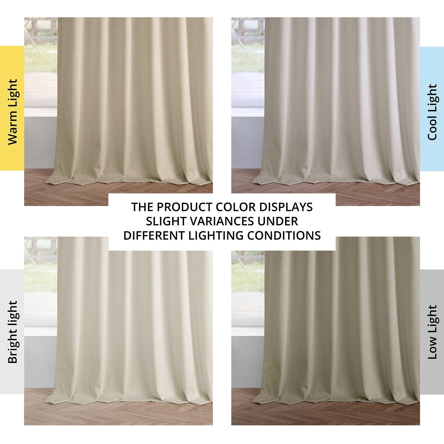 Exclusive Fabrics Simply Velvet Room Darkening Curtains 2 Panels Set - Velvet Window Curtains for Living Room & Bedroom