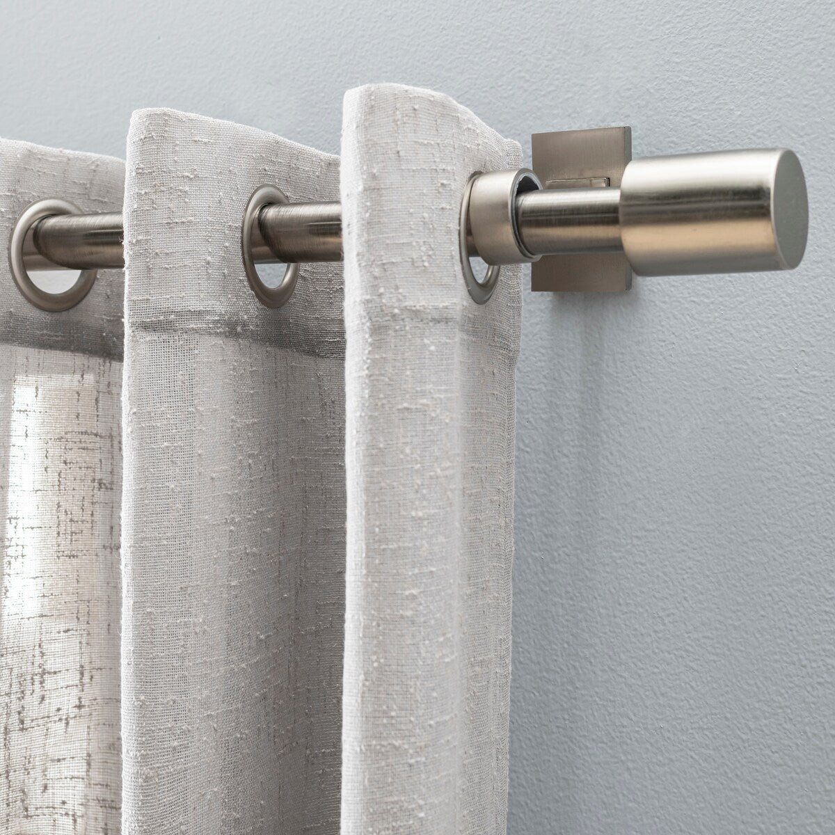 Shannon Premium Slubbed Linen Grommet Curtain Panel