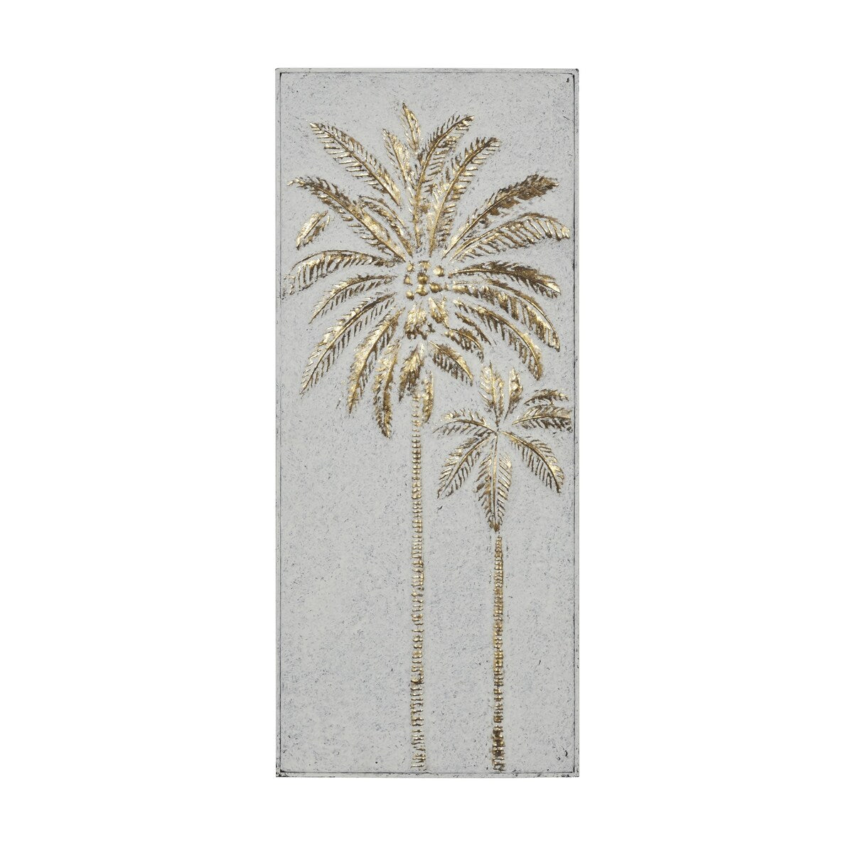 Metal Tree Relief Palm Home Wall Decor with Gold Detailing - Gold - Roche River Decor