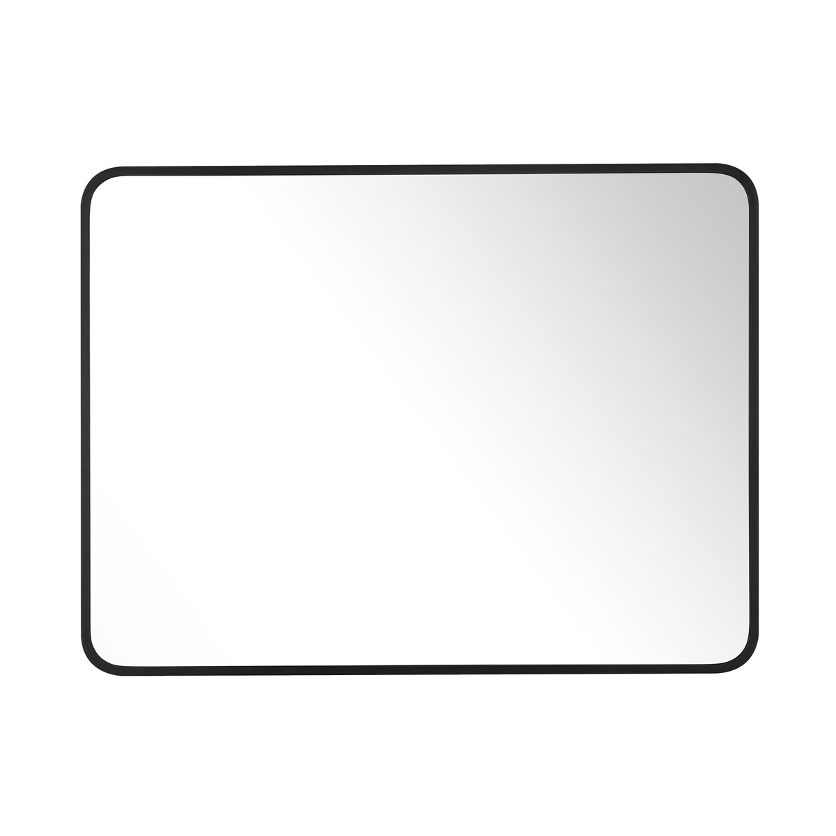 Rounded Rectangular Metal Framed Bathroom Vanity Mirror