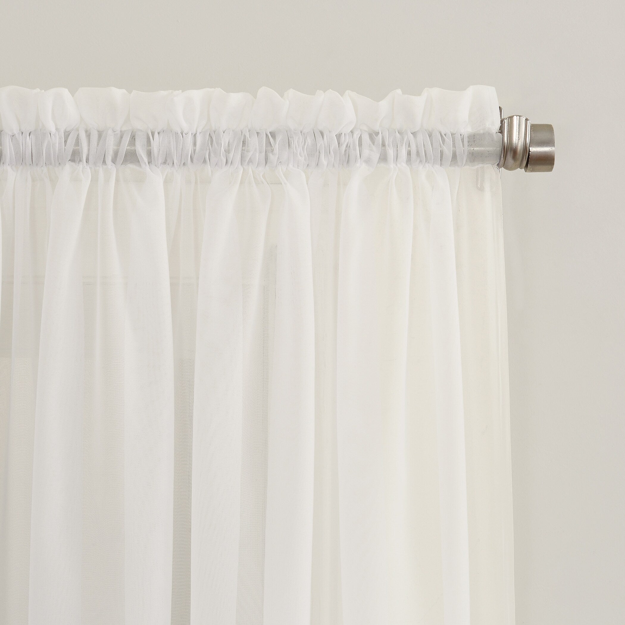 No. 918 Emily Voile Sheer Rod Pocket 1-Piece Curtain Panel, Single Panel