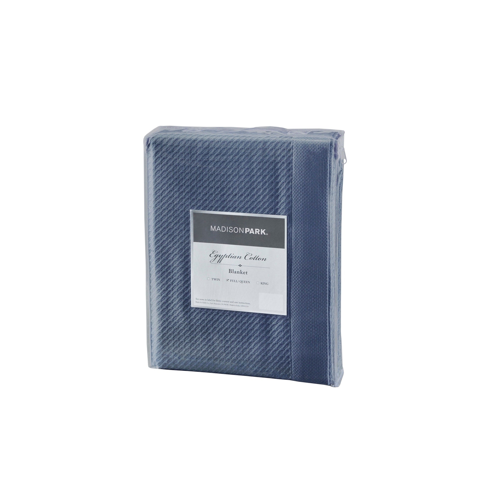 Madison Park Egyptian Cotton Solid Blanket