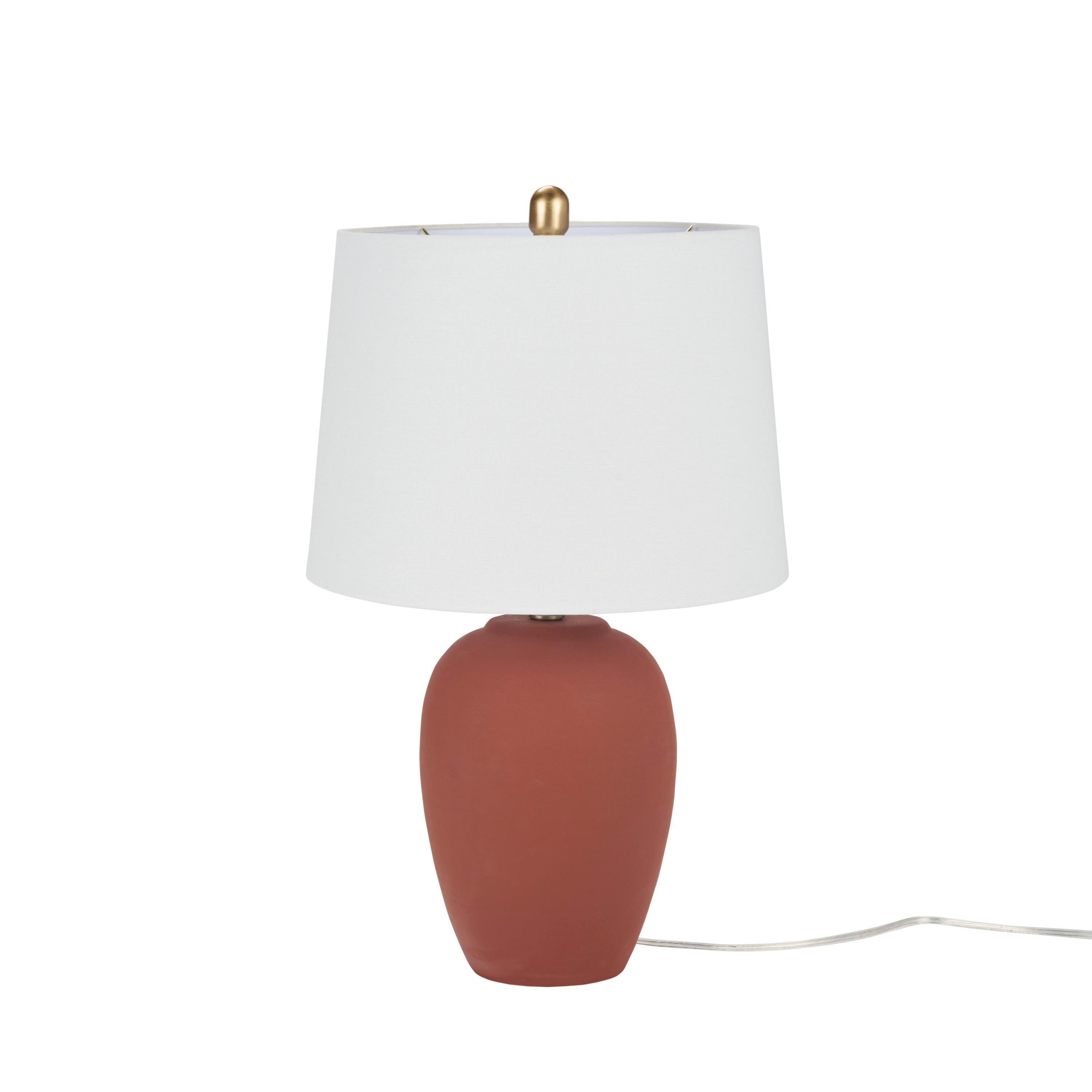 Nourison 23 Unglazed Ceramic Jar Table Lamp